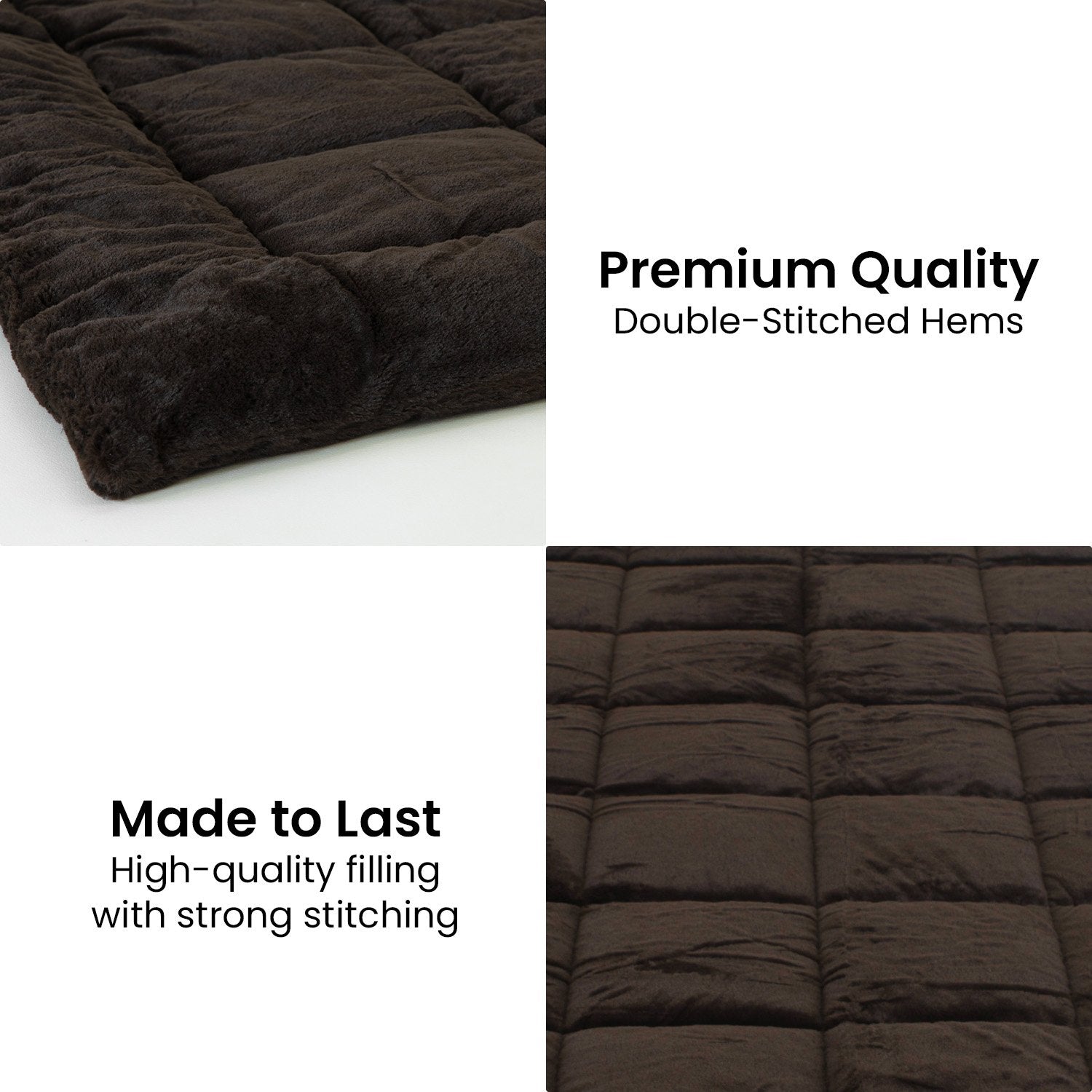 Laura Hill 500GSM Faux Mink Quilt Comforter - Super King 10