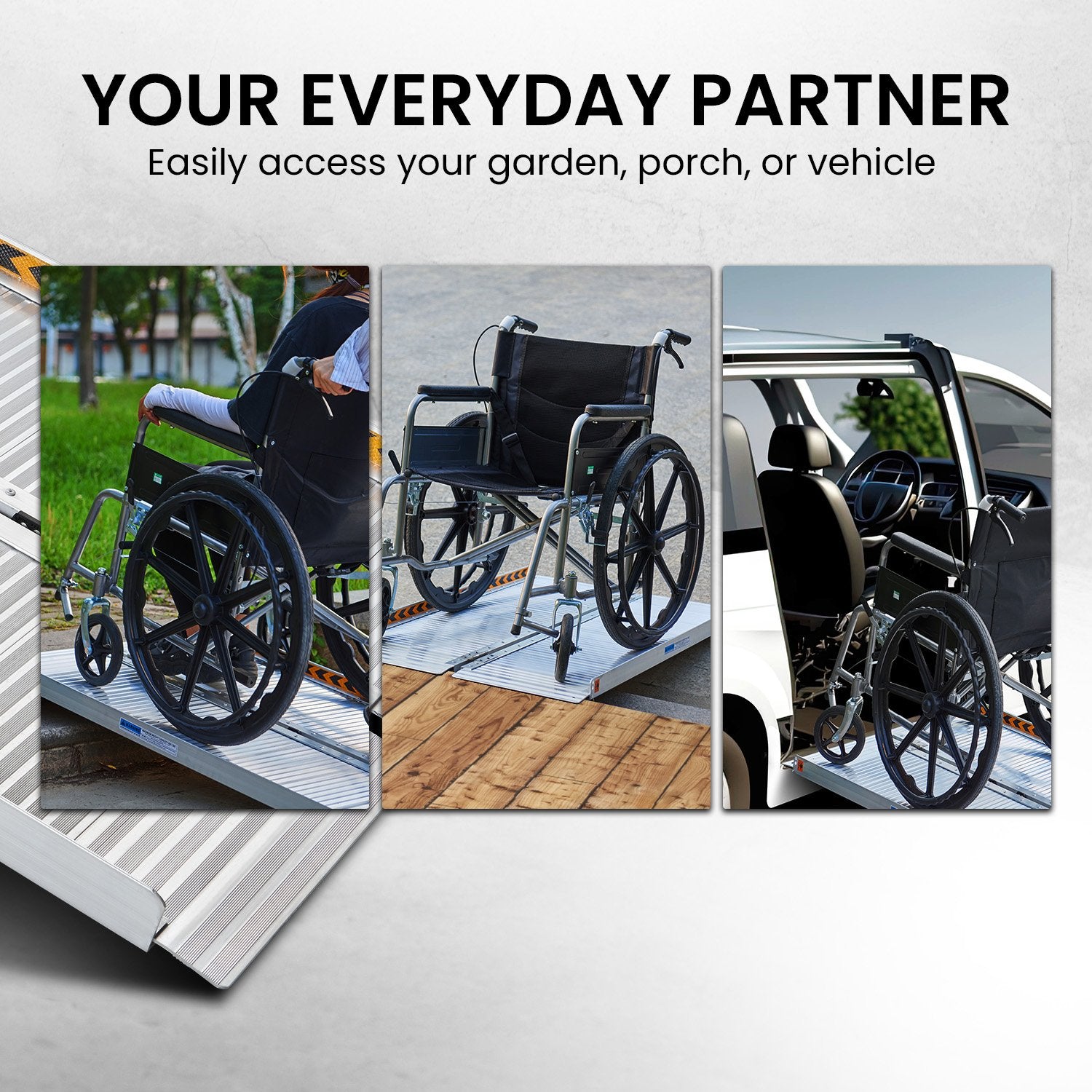 Kartrite 3ft Aluminium Foldable Wheelchair Ramp R01 12