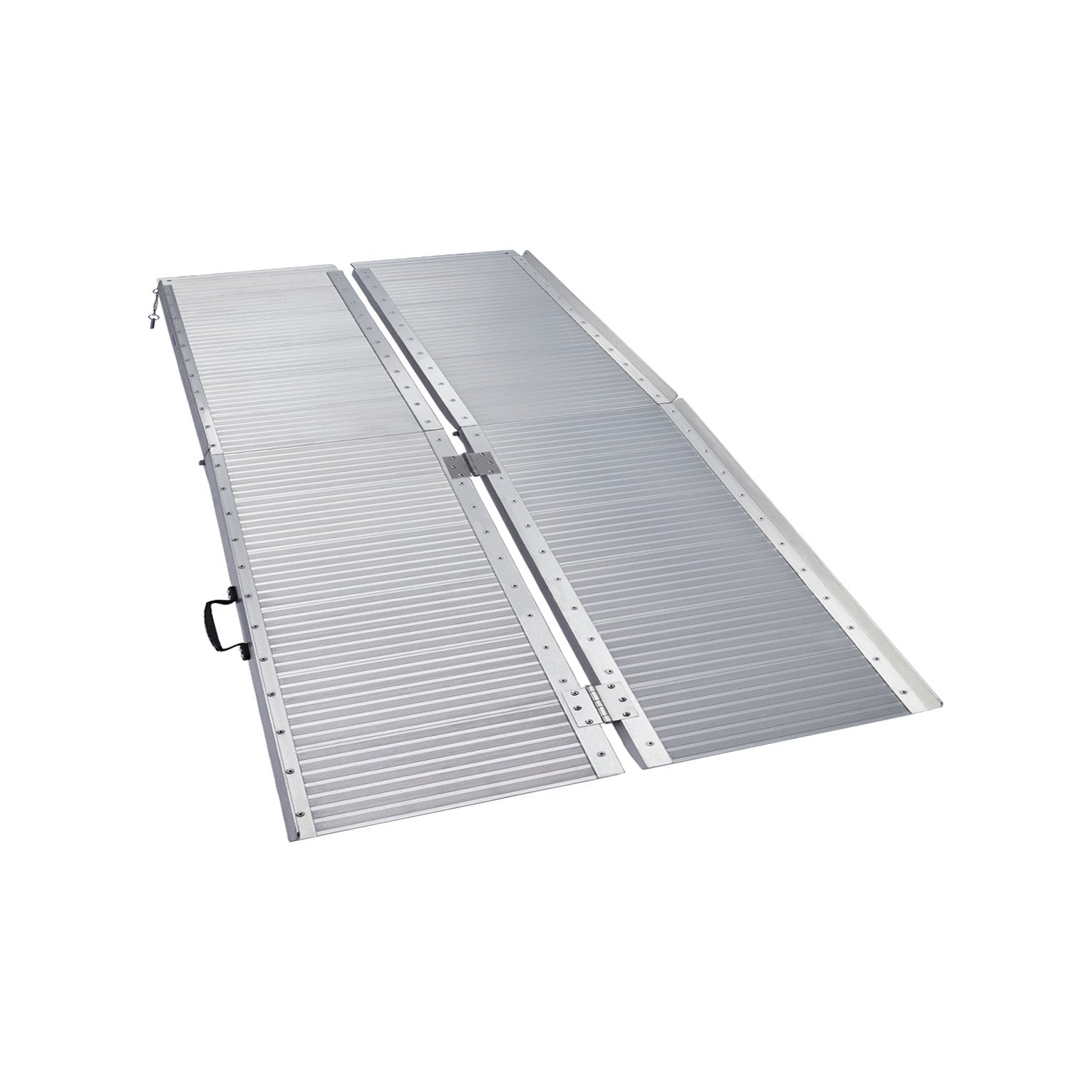 Kartrite 4ft Aluminium Foldable Wheelchair Ramp Non-Slip R02 Silver 5