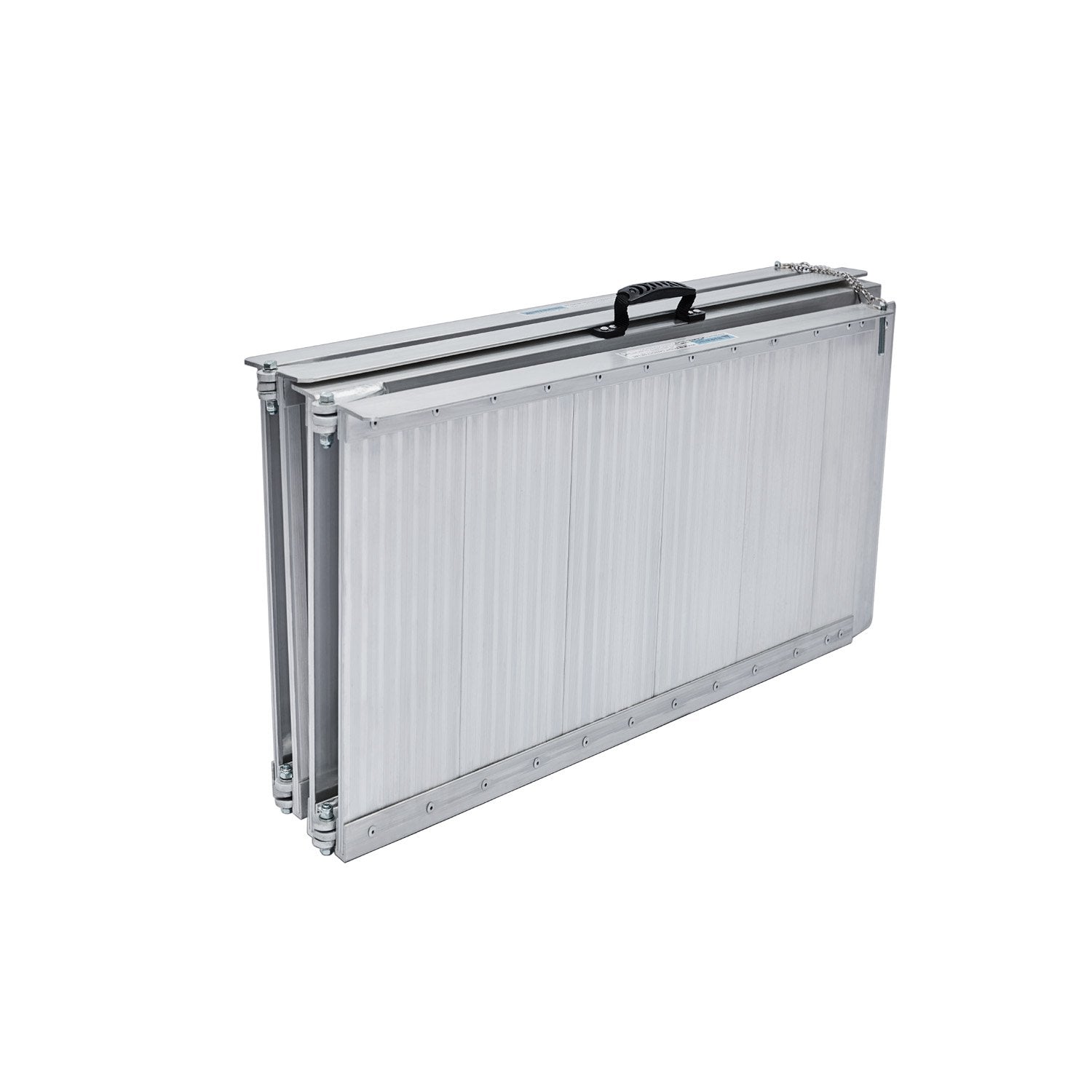 Kartrite 5ft Aluminium Foldable Wheelchair Ramp Non-Slip R02 Silver 10