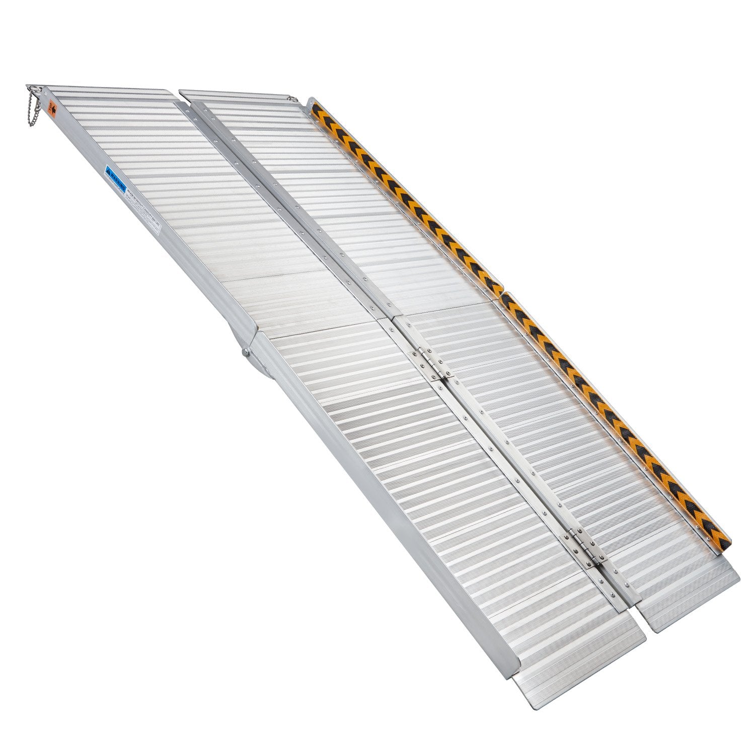 Kartrite 6ft Aluminium Foldable Wheelchair Ramp Non-Slip R02 Silver 3