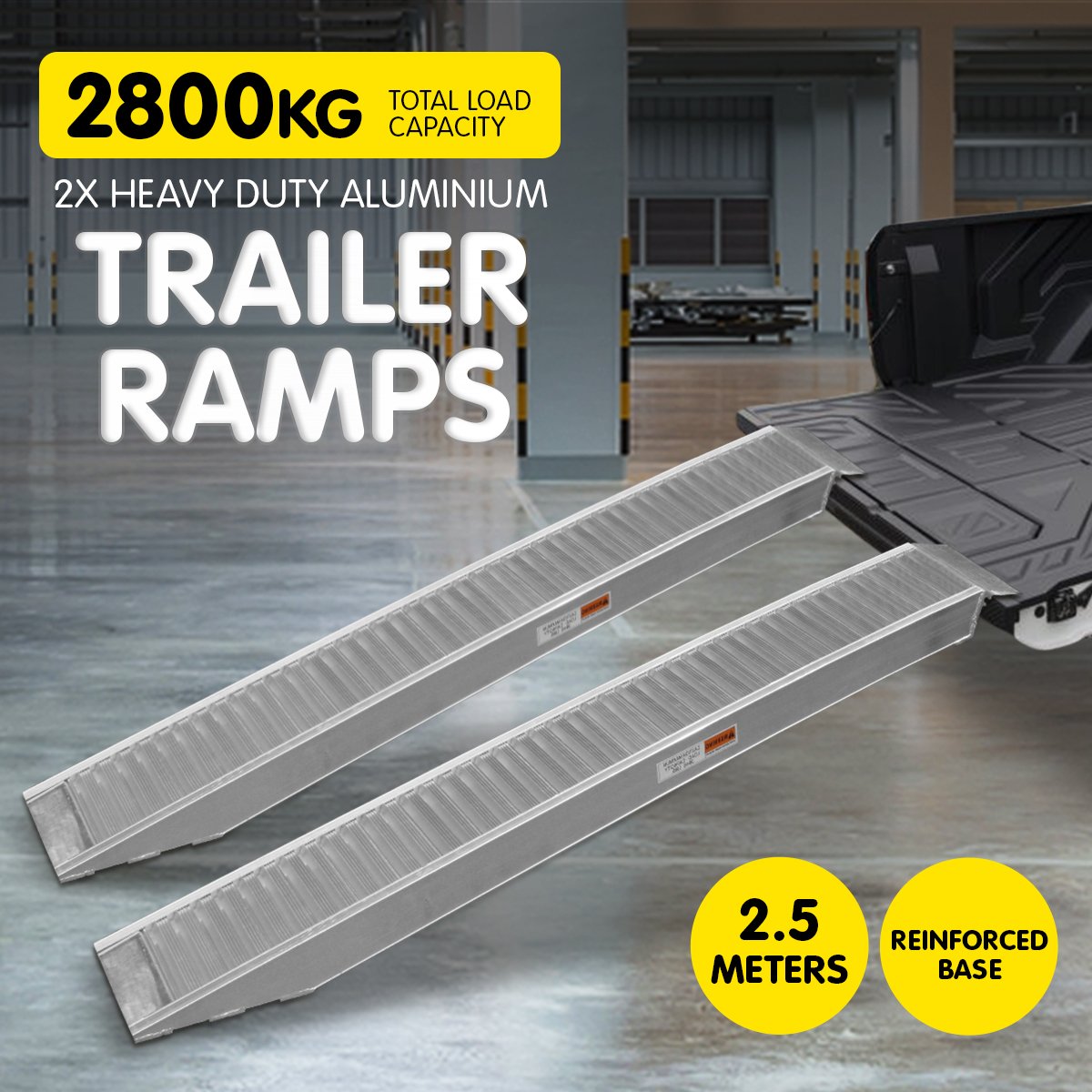 Kartrite 2x Heavy Duty Loading Ramps - 2.5m 7