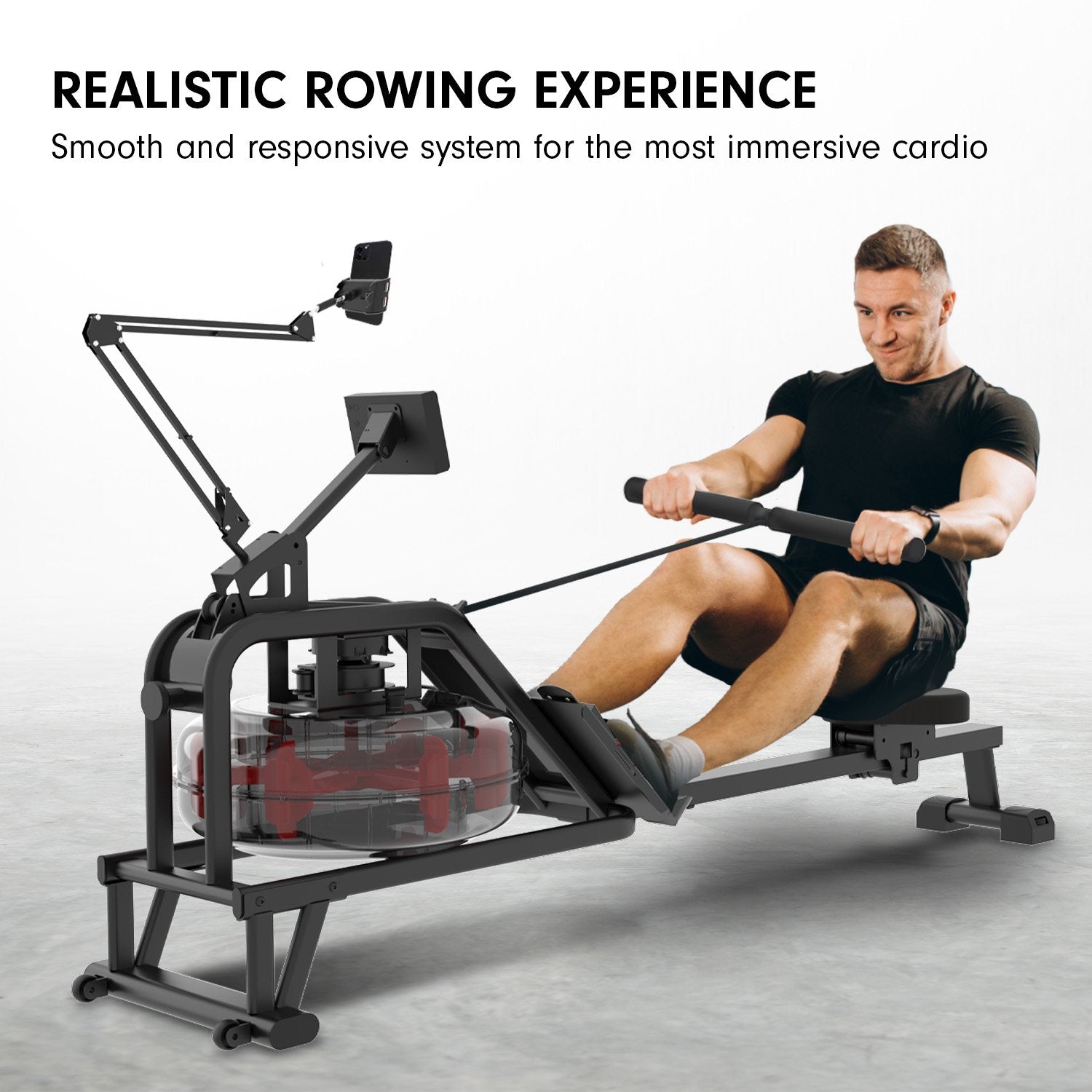 Powertrain 13L Water Resistance Rowing Machine Rower 4