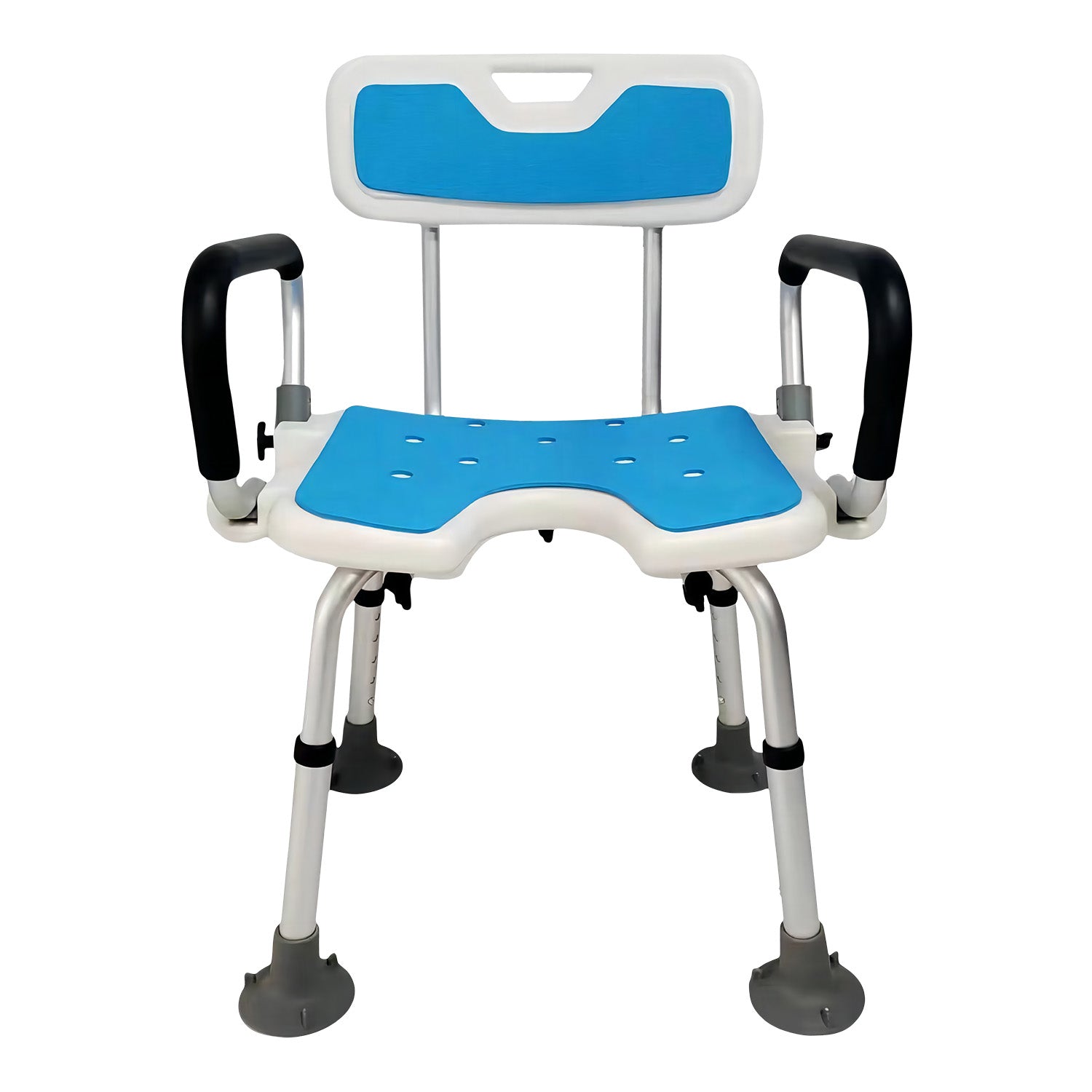 Orthonica Height Adjustable Aluminium Shower Chair With Adjustable Armrests 3
