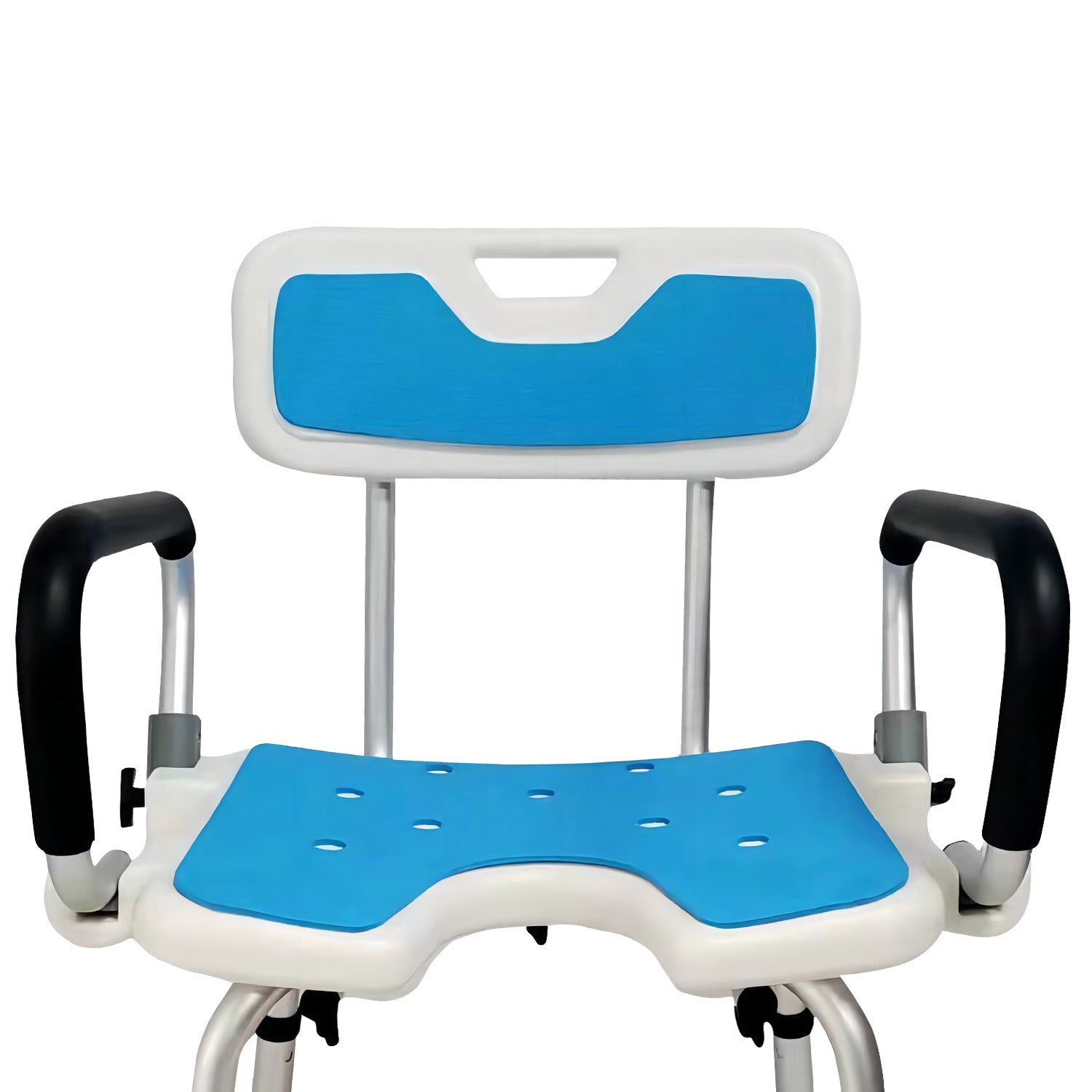 Orthonica Height Adjustable Aluminium Shower Chair With Adjustable Armrests 4