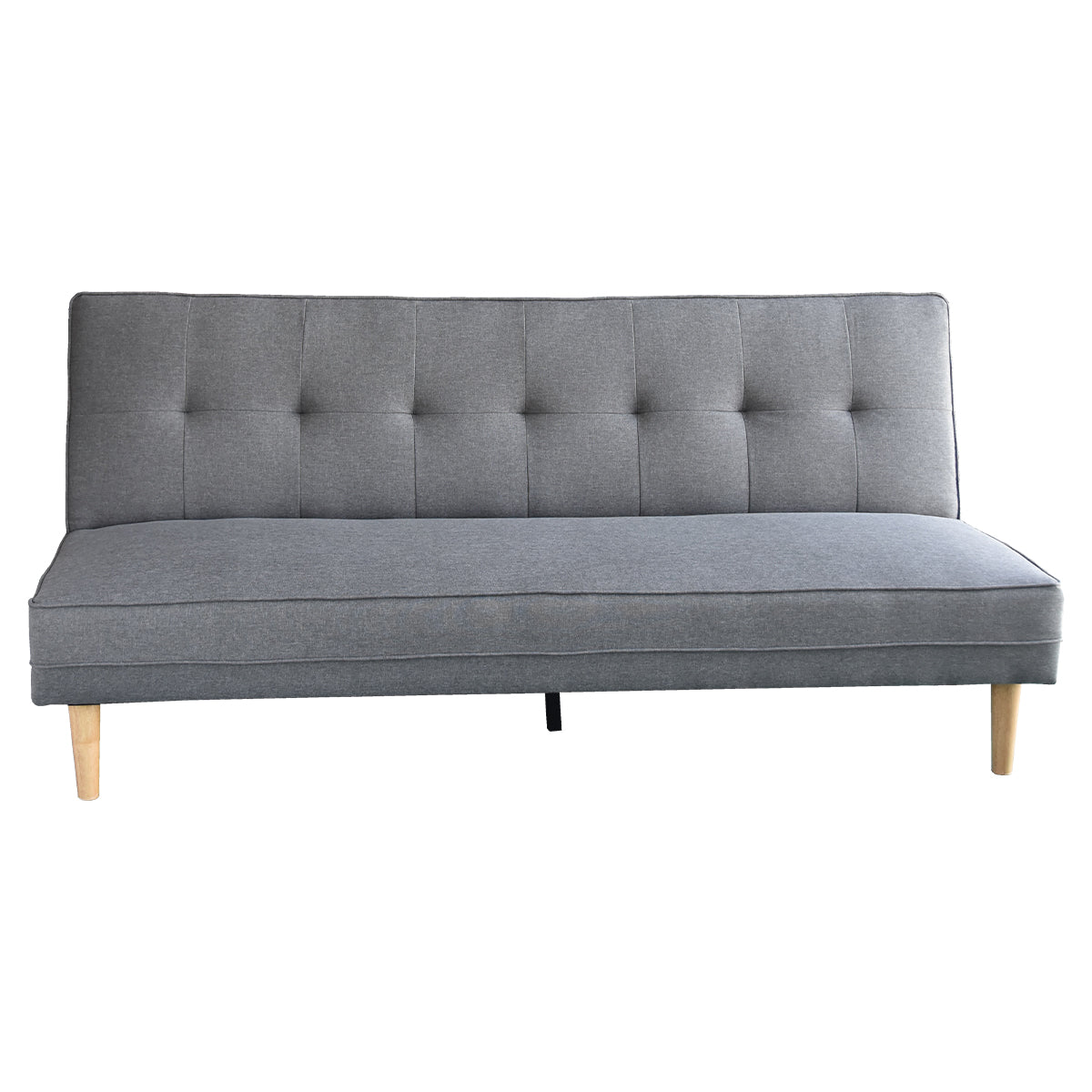 Sarantino Madison Sofa Bed Lounge Couch Futon Furniture Home Light Grey Linen Suite 6