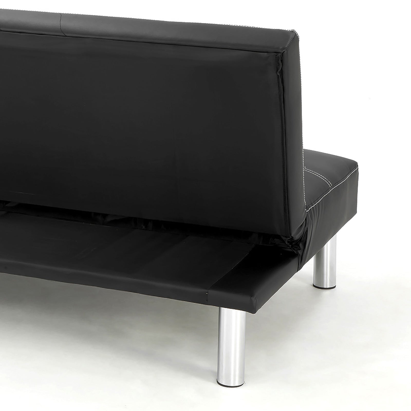 Sarantino Chelsea Sofa Bed Faux Leather Lounge Couch Futon Furniture Modular Suite 4