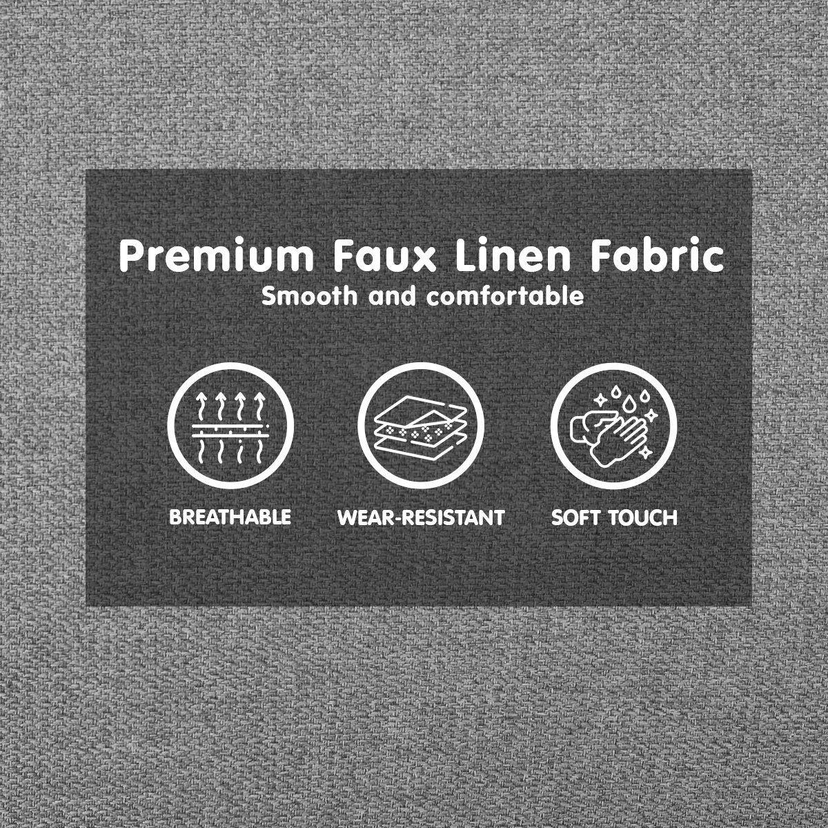 Sarantino 3-Seater Corner Sofa Bed with Chaise Lounge - Light Grey 8