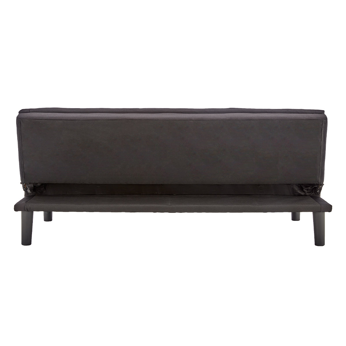 Sarantino 3 Seater Modular Faux Linen Fabric Sofa Bed Couch - Black 8