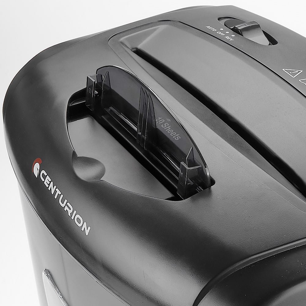 Centurion 21L Cross-Cut Office Shredder 10-Sheet Paper, CD & Credit Card Security 5