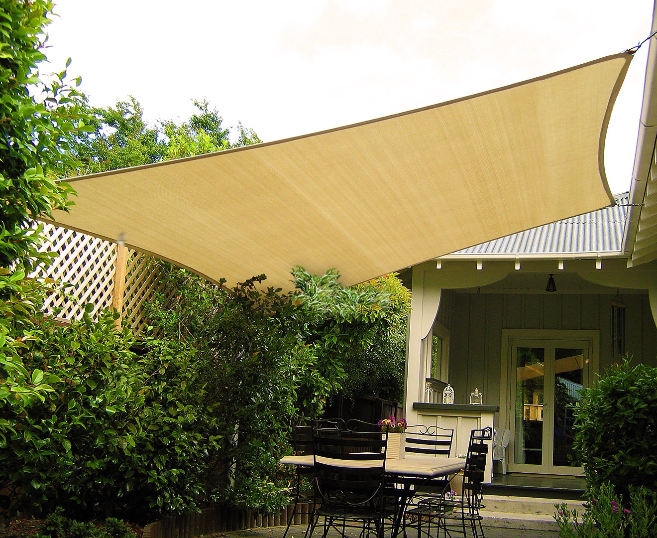 Wallaroo Square Shade Sail: 3m x 3m - Sand 3