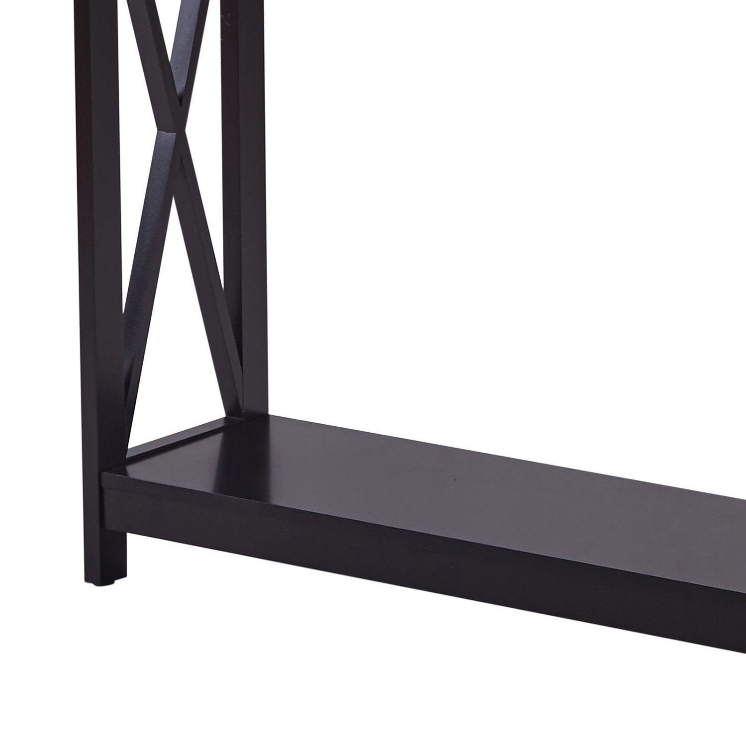 Sarantino Isla X-Frame Console Table in Black 7