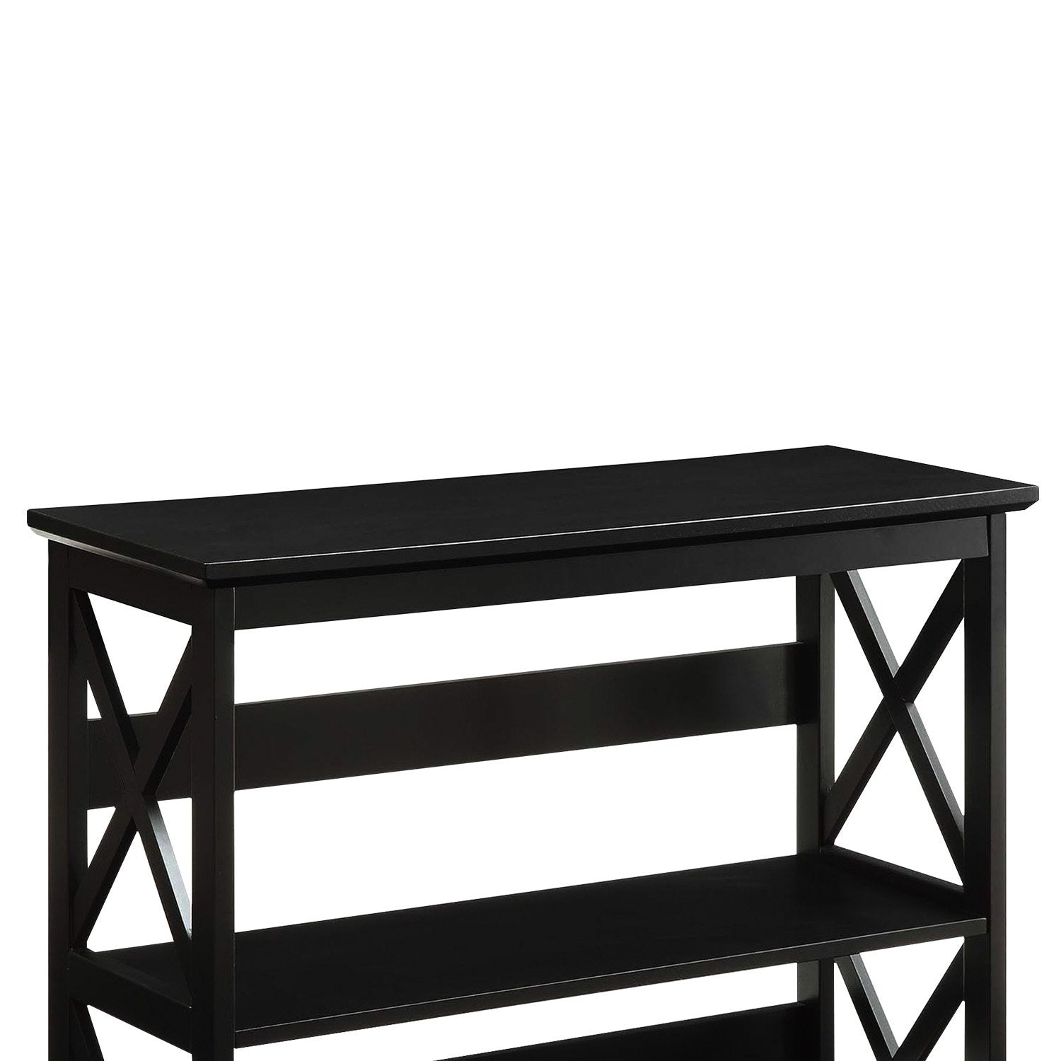 Sarantino Lucas 3-Tier Bookshelf Display Rack in Black 4