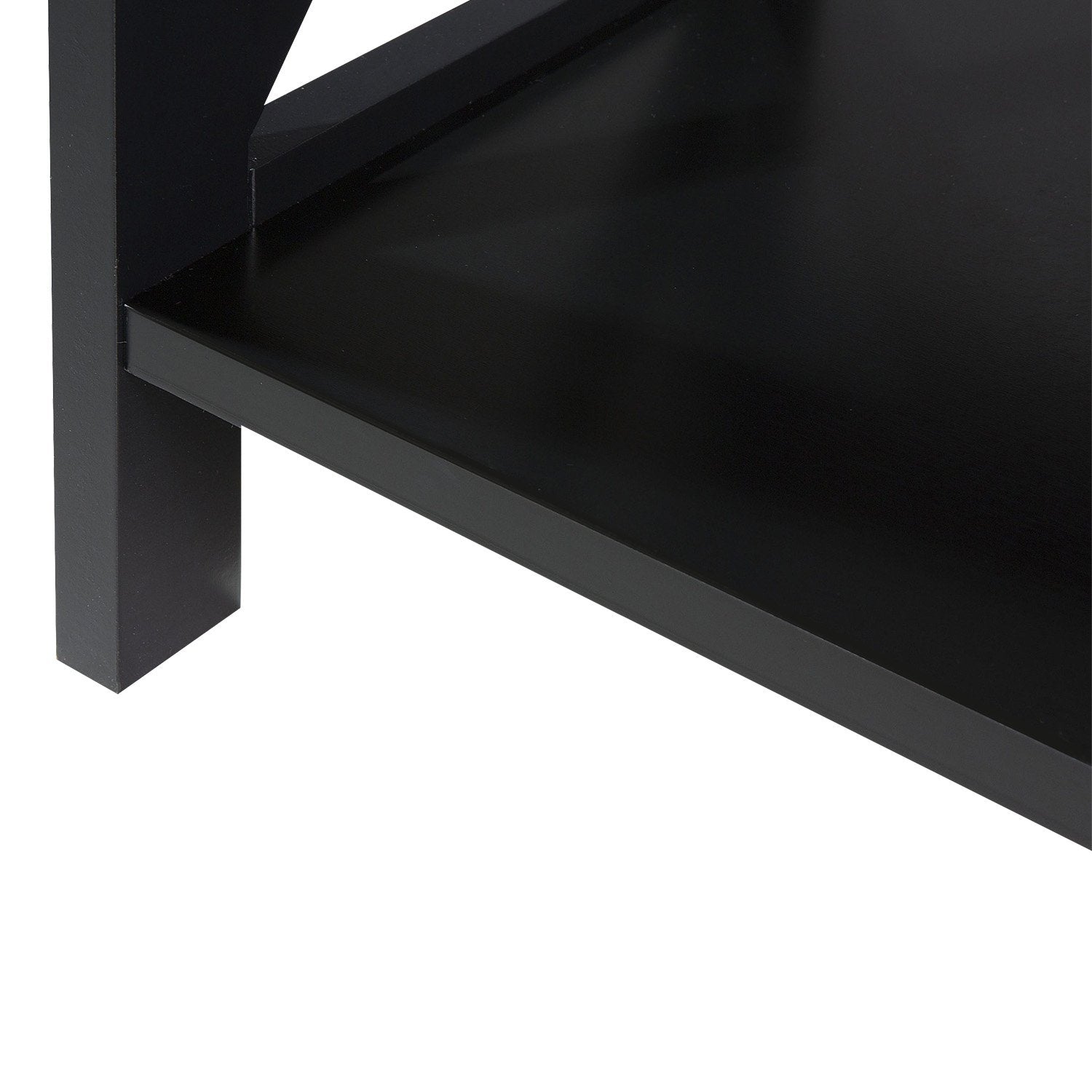 Sarantino Daphne 5-tier Cross Panel Bookshelf 6