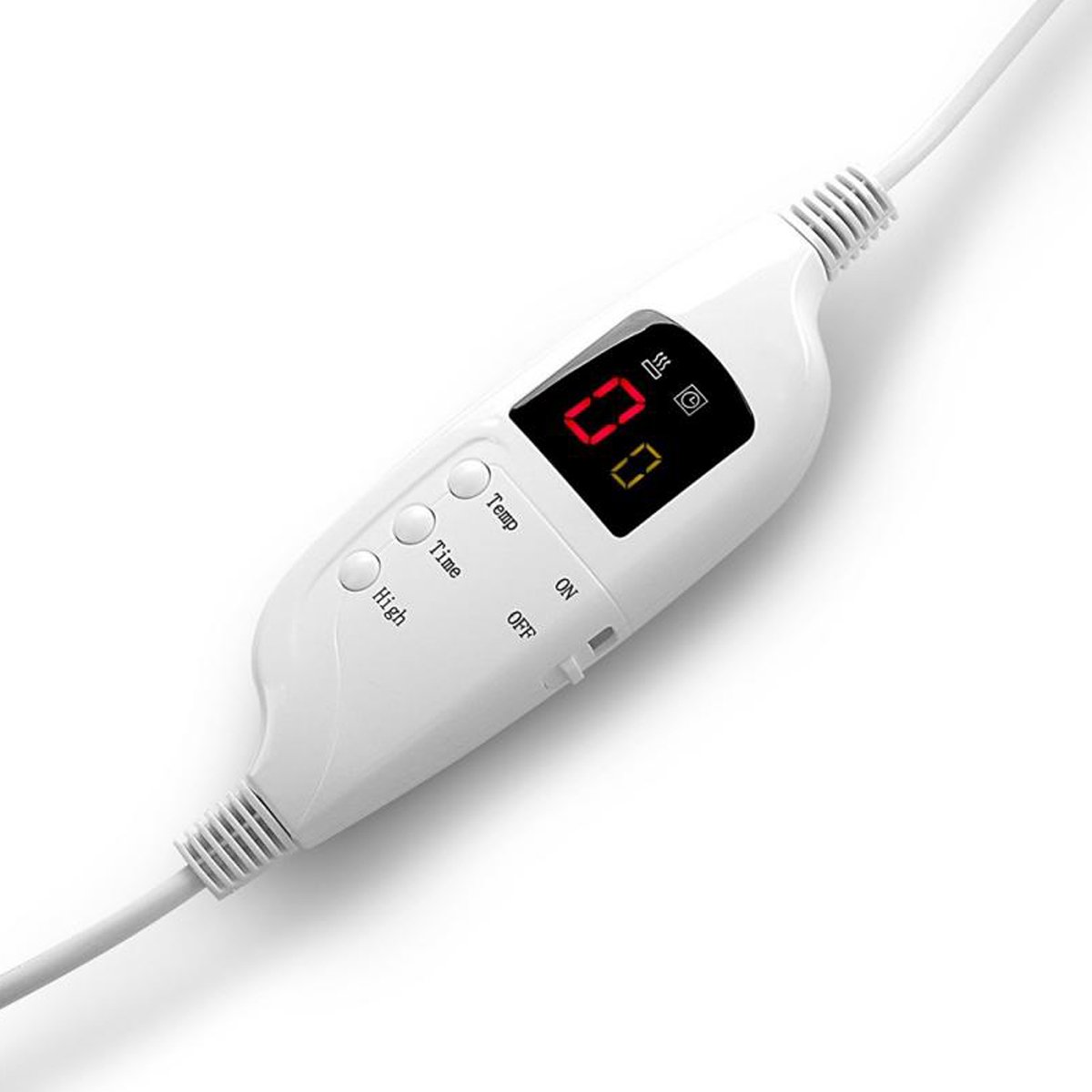 Laura Hill Heated Electric Blanket Throw Rug Coral Warm Fleece Brown 4