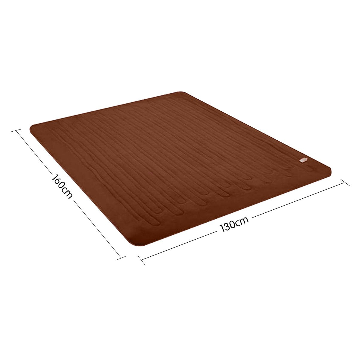 Laura Hill Heated Electric Blanket Throw Rug Coral Warm Fleece Brown 8