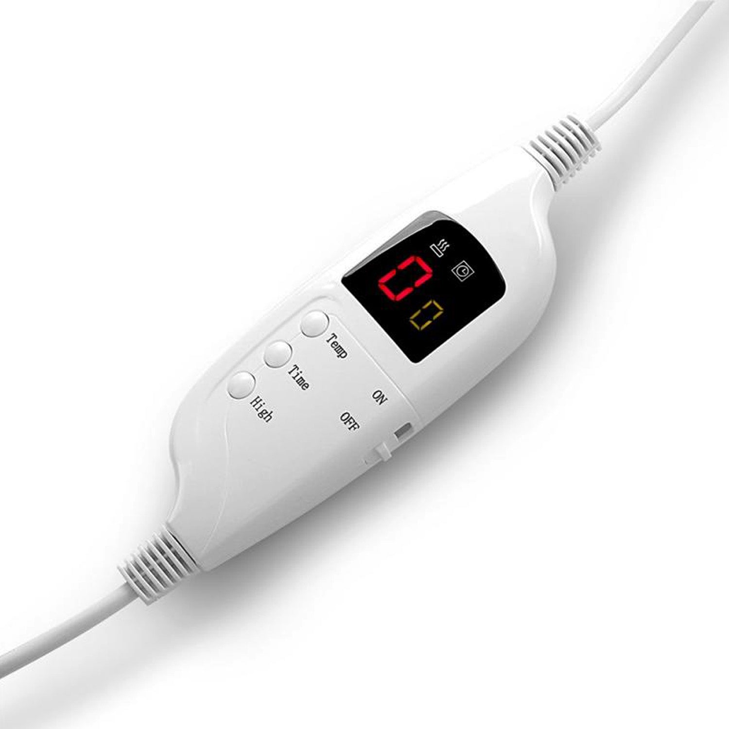 Laura Hill Heated Electric Blanket Coral Warm Fleece Winter Blue 4