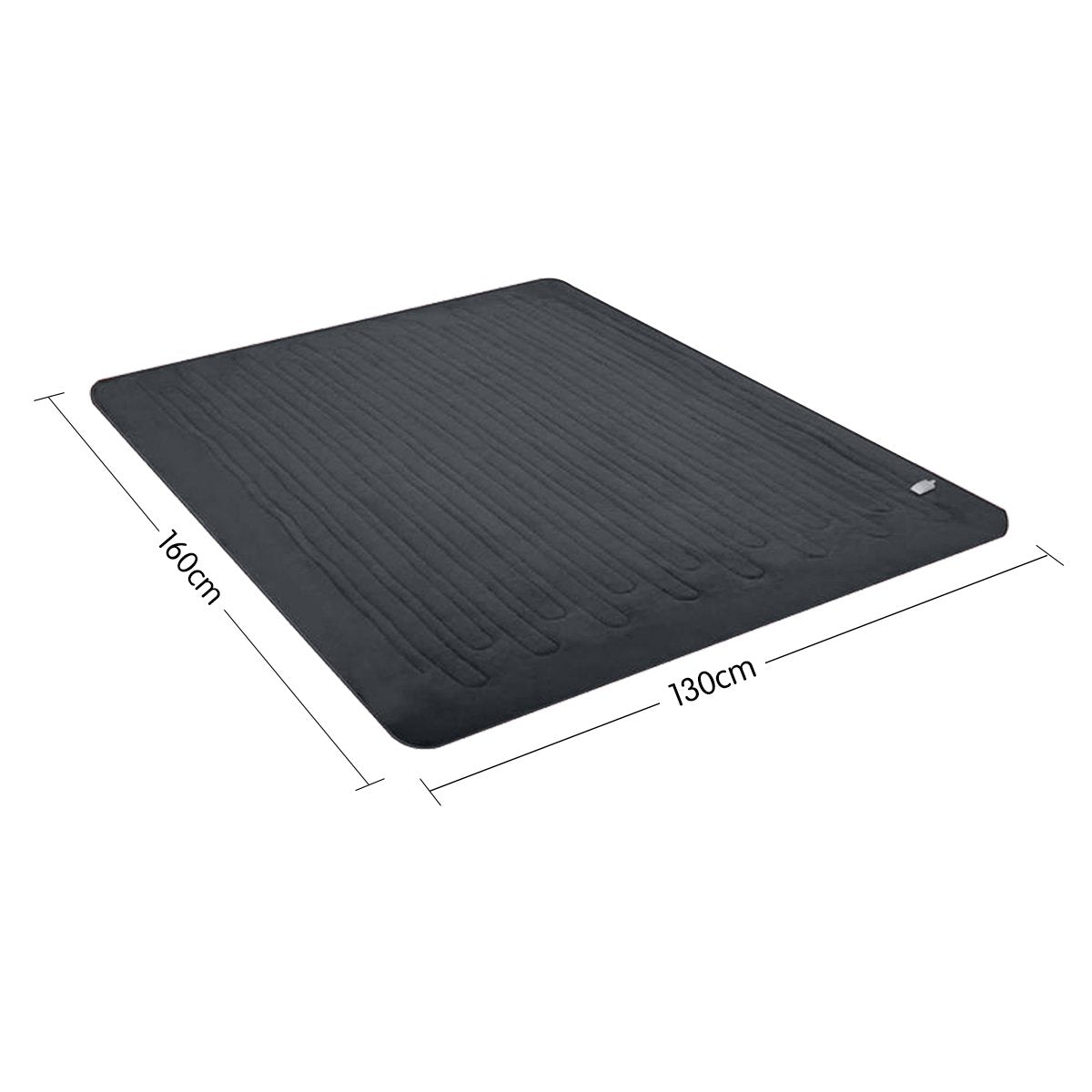 Laura Hill Heated Electric Blanket Throw Rug Coral Warm Fleece Grey 8