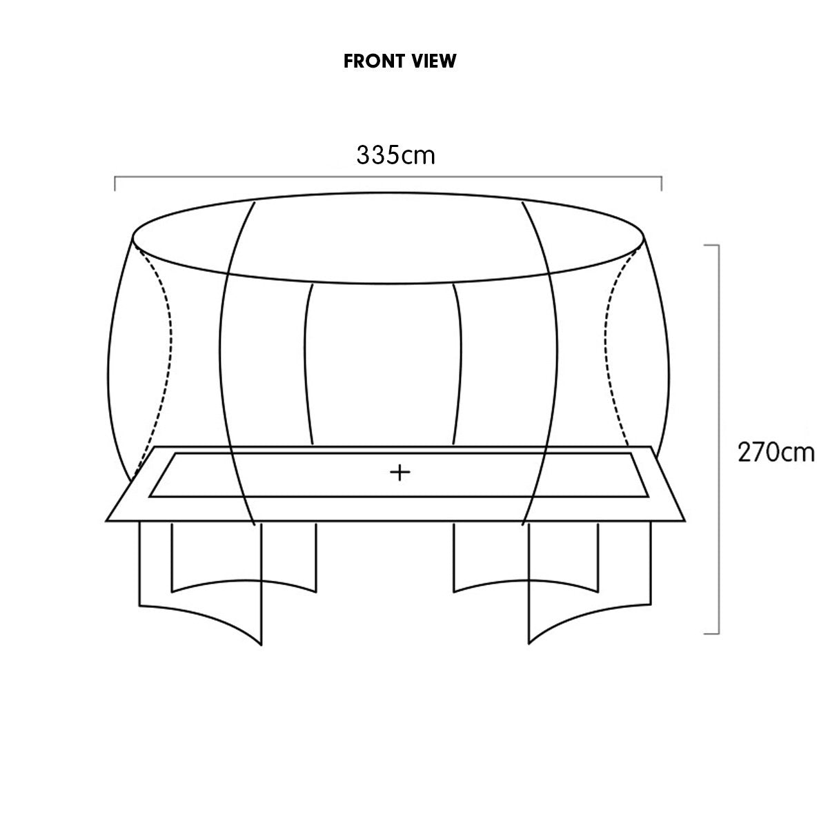 Kahuna 8ft X 11ft Outdoor Rectangular Orange Trampoline With Safety Enclosure And Basketball Hoop Set. 8