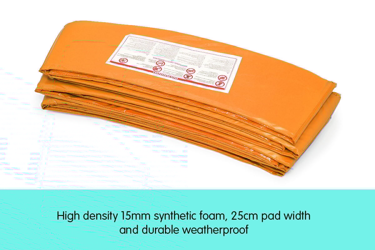Kahuna 8ft Trampoline Replacement Pad Round - Orange 8
