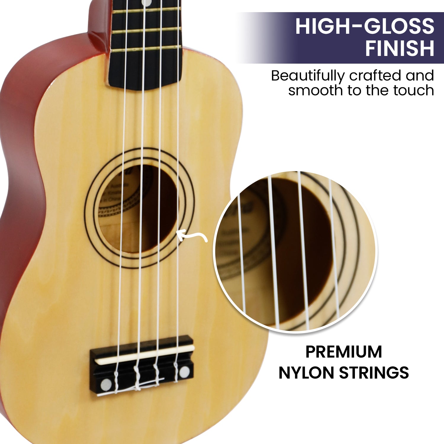 Karrera 21in Ukulele - Natural 3