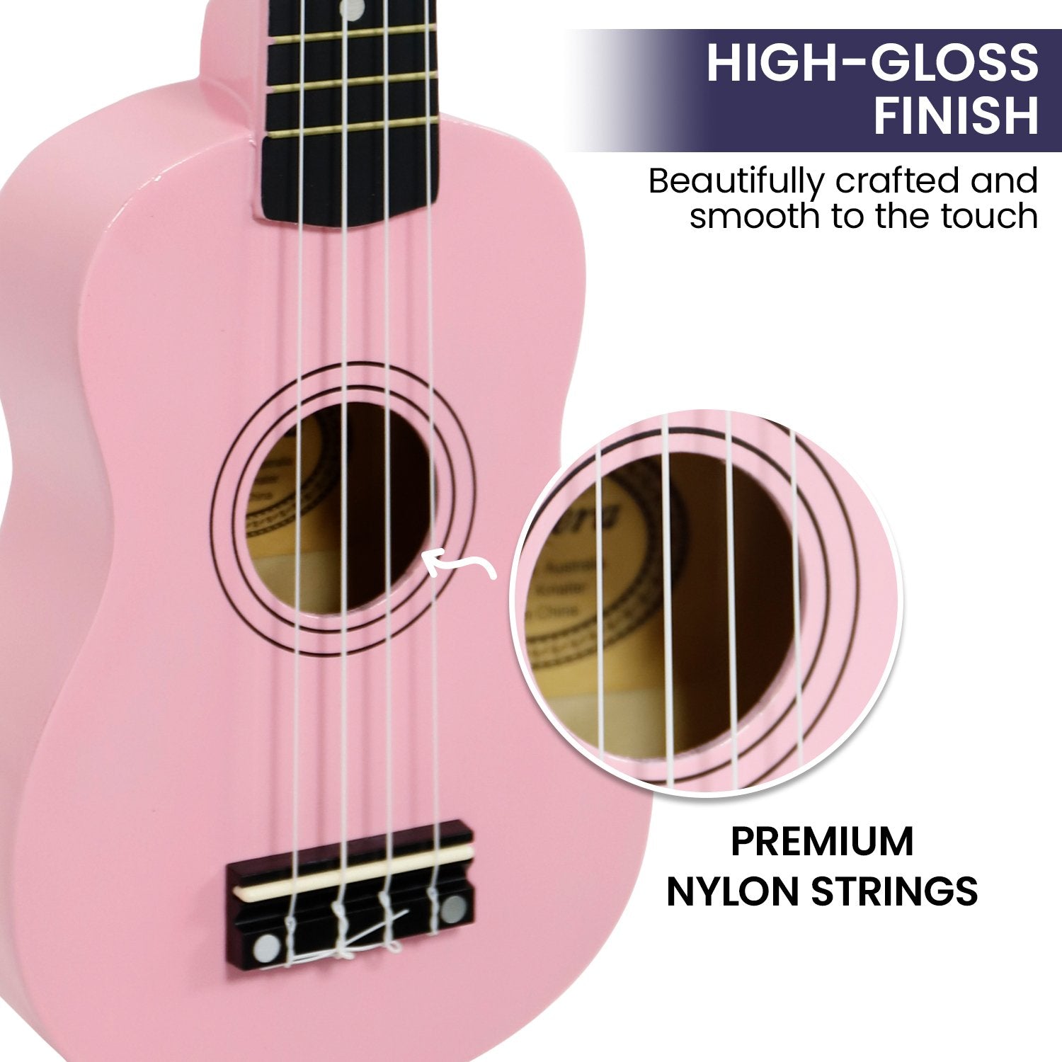 Karrera 21in Ukulele - Pink 3