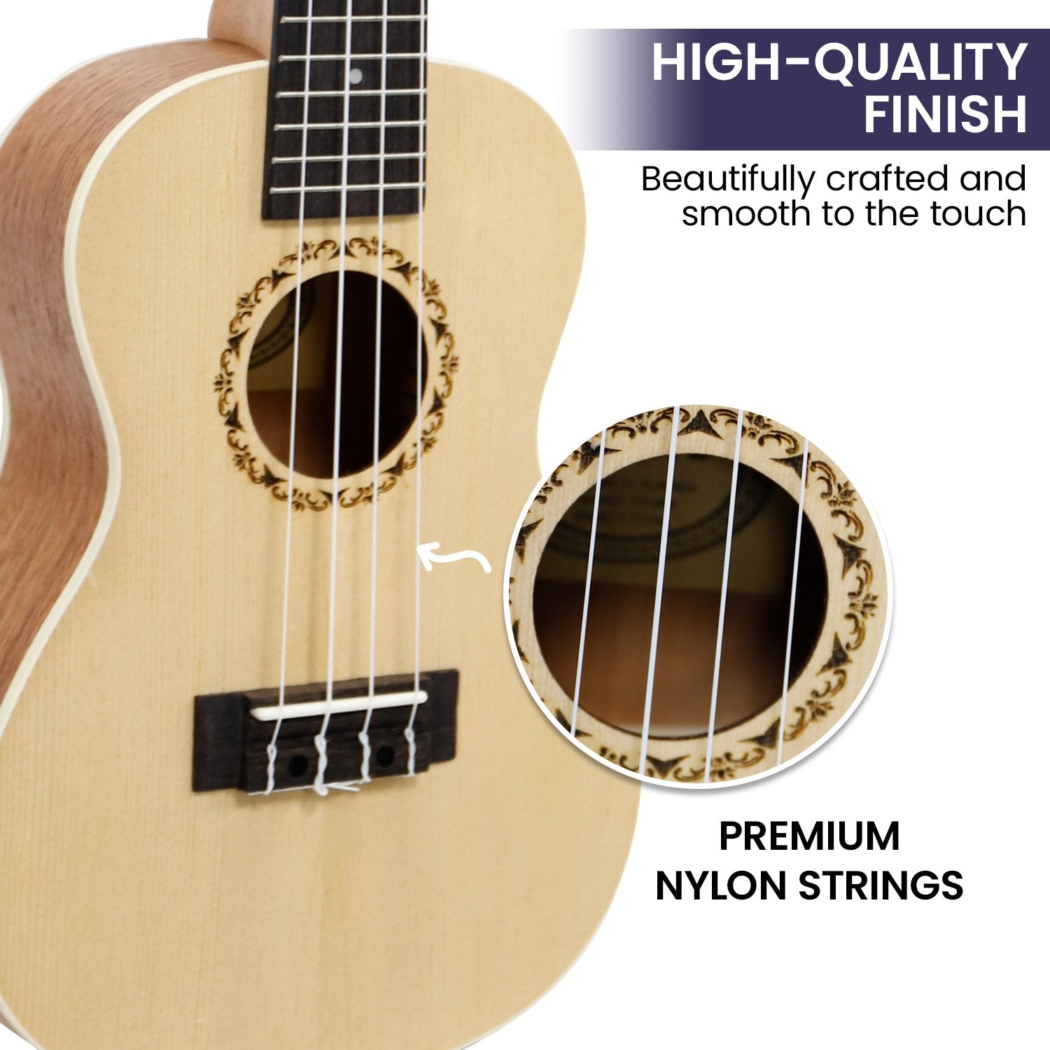 Karrera 23in Ukulele - Natural 3