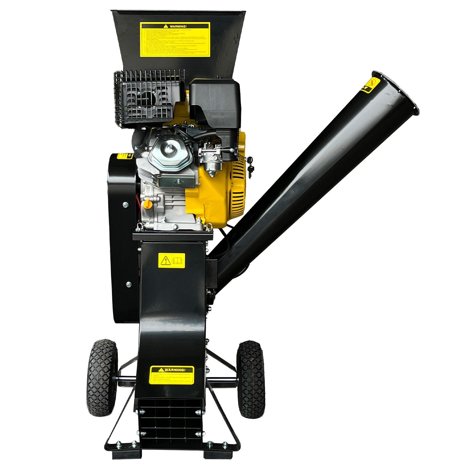 Ducar 89mm Key Electric Start Wood Chipper 420cc 15hp 4-stroke Engine Unleaded Petrol Garden Shredder Mulcher Grinder - 601c Black 4