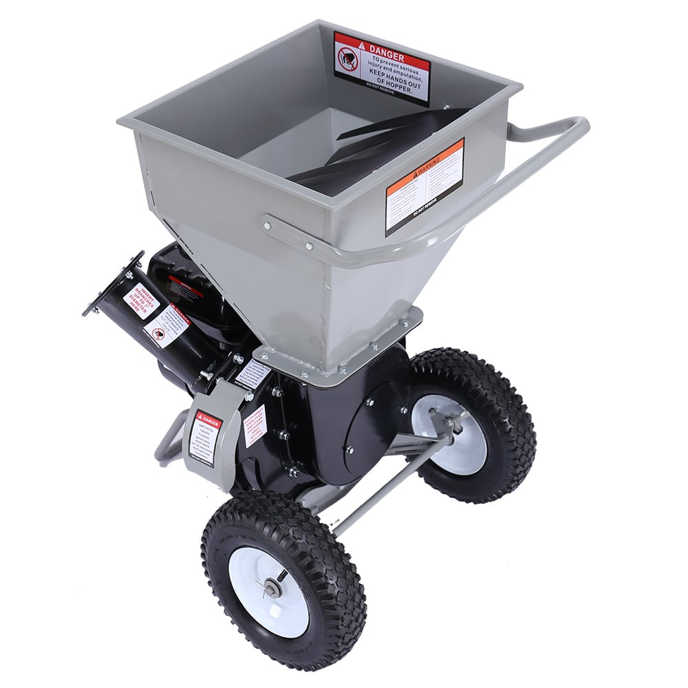 Ducar Wood Chipper Shredder Mulcher Garden 8hp Petrol Motor Upright Grinder - Silver 10