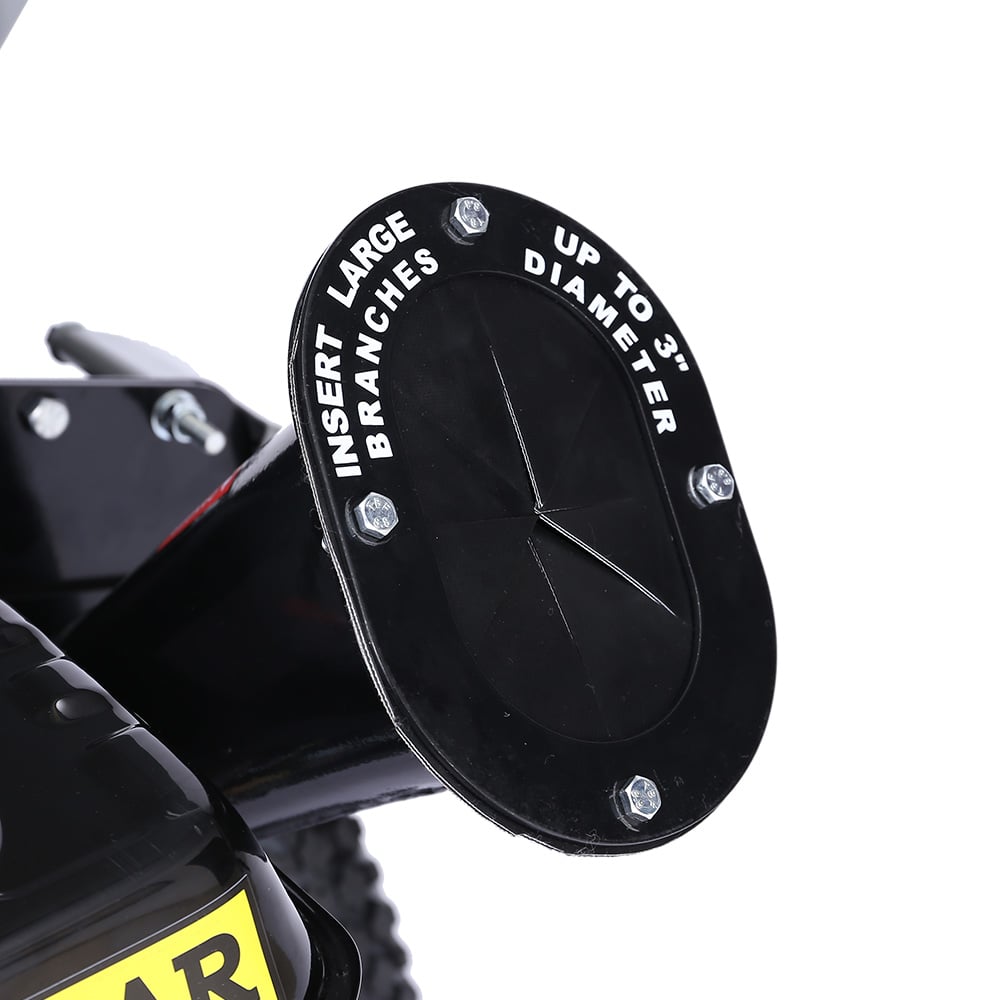 Ducar Wood Chipper Shredder Mulcher Garden 8hp Petrol Motor Upright Grinder - Silver 7