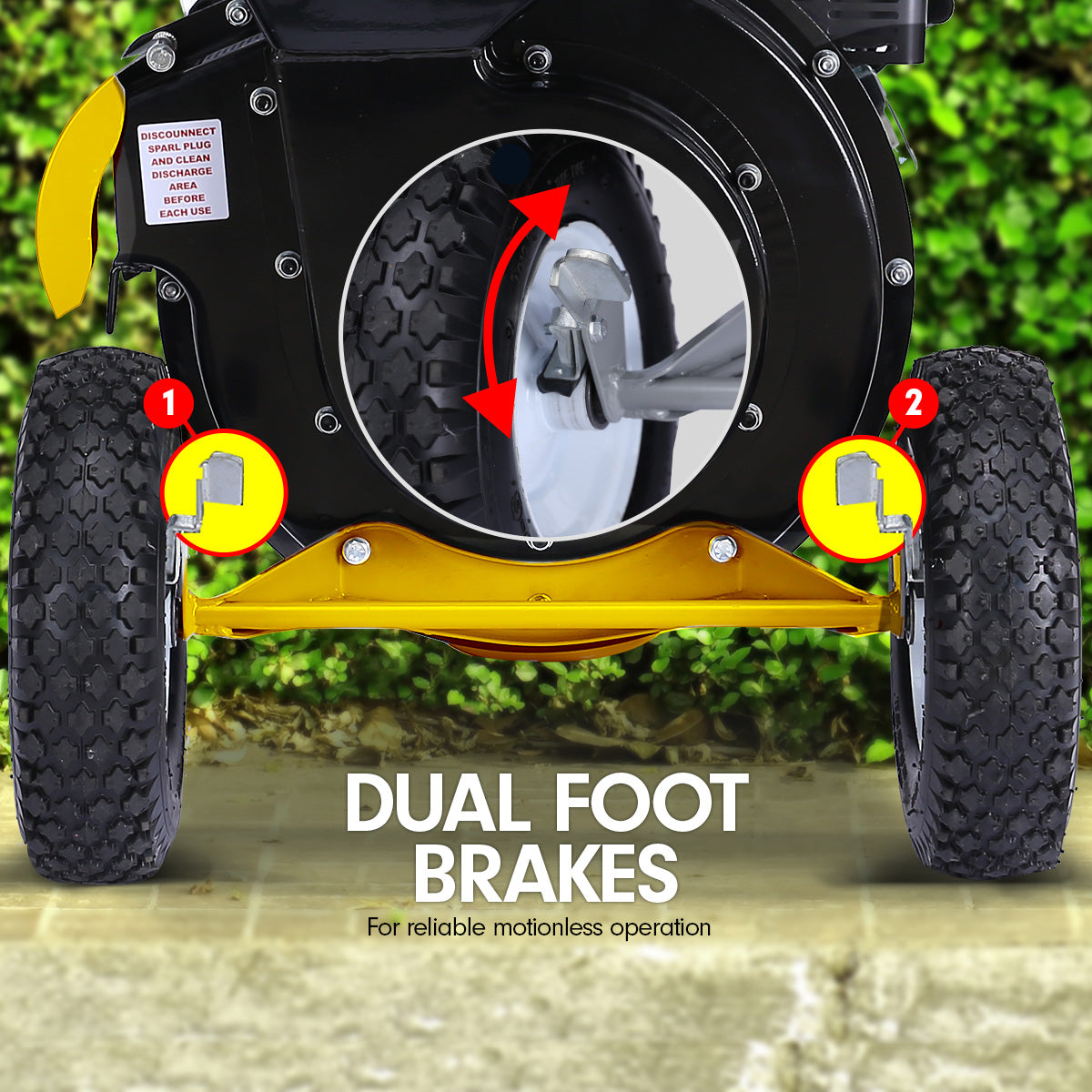 Ducar Wood Chipper Shredder Mulcher Garden 8hp Petrol Motor Upright Grinder - Yellow 7