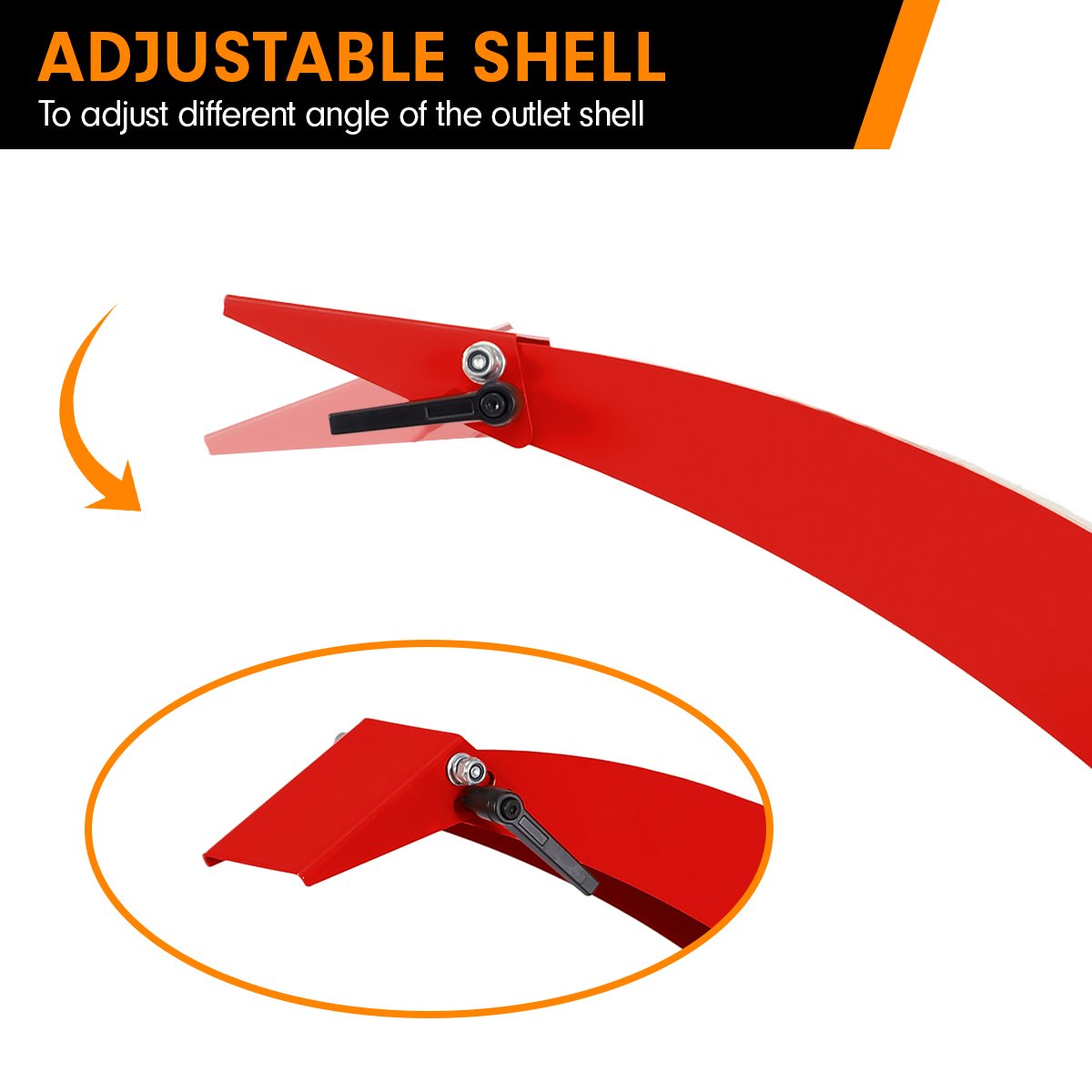 Ducar 7hp Wood Chipper Shredder Mulcher Grinder Petrol Red 12