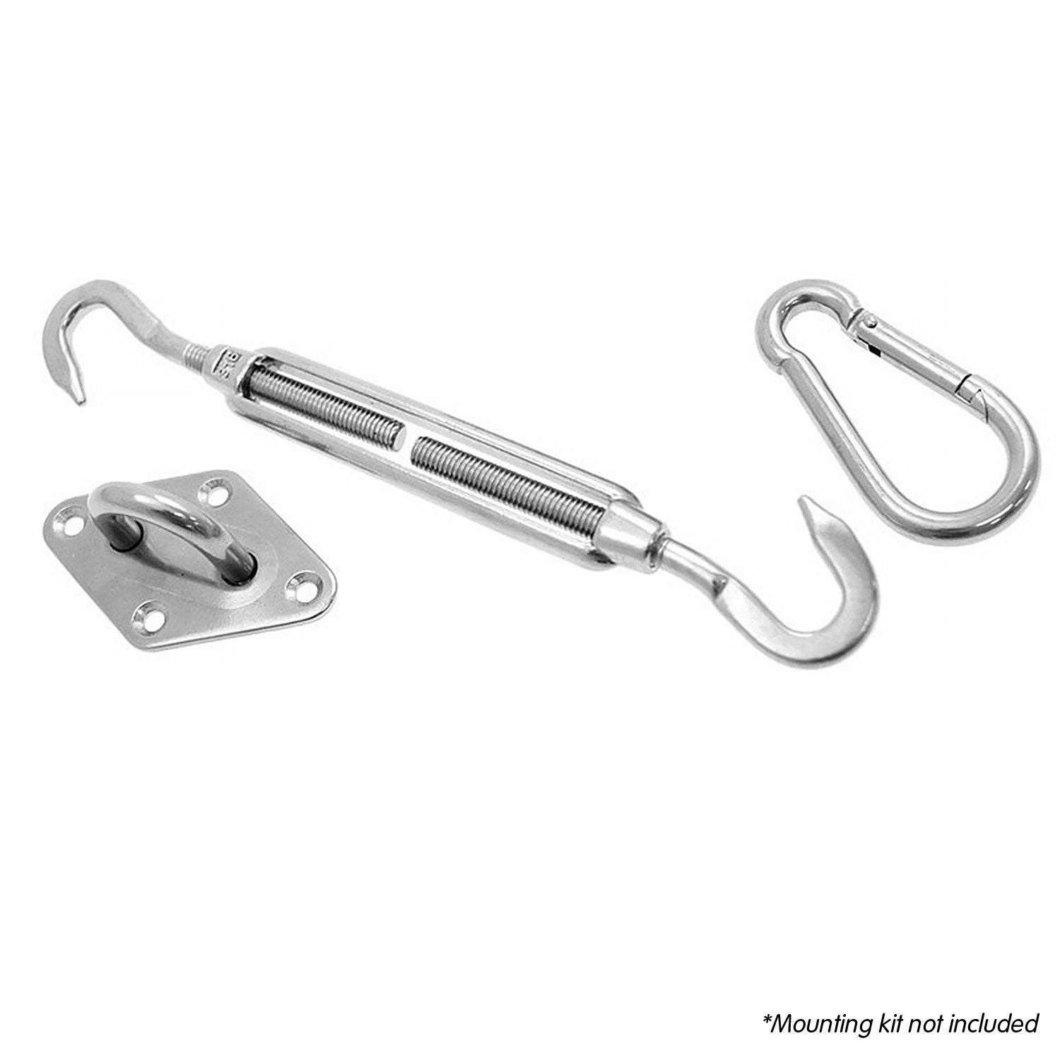 Wallaroo Waterproof 160GSM Outdoor Sun Shade Sail Canopy 3.6m Triangle 4