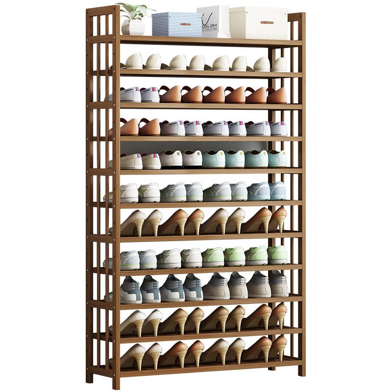 6 Tier Tower Bamboo Wooden Shoe Rack Corner Shelf Stand Storage Organizer 3