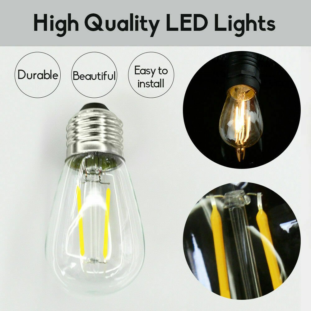 30M Festoon String Lights Kits Christmas Wedding Party Waterproof outdoor 9