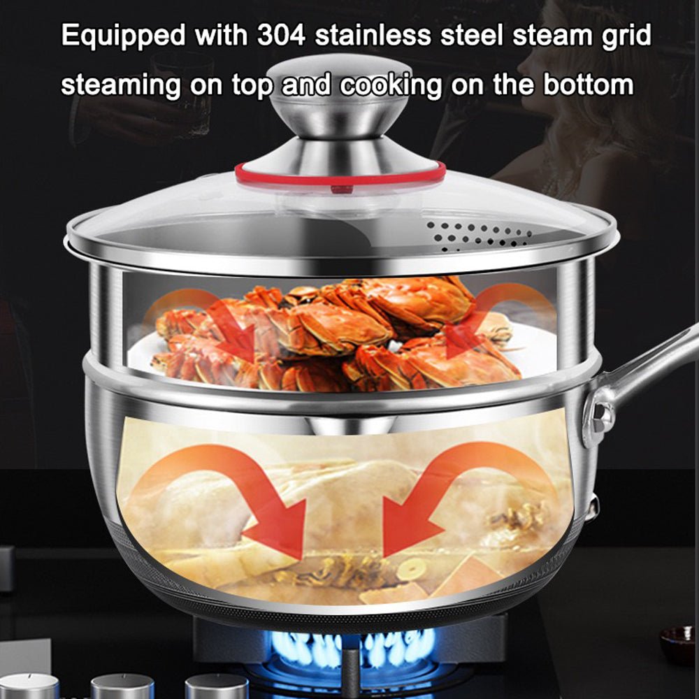 Premium 316 Stainless Steel Non-Stick 22cm Milk Pot with Double-Sided Honeycomb Design 3