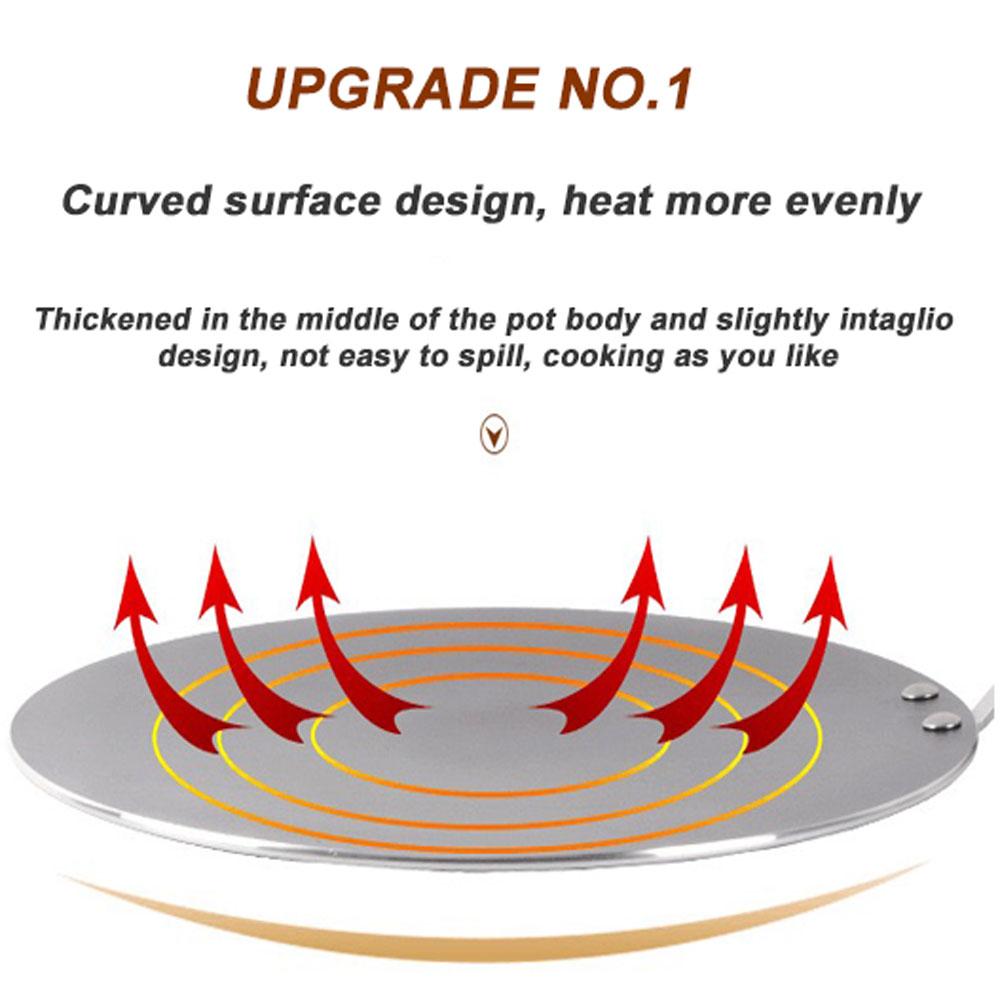 32cm Nonstick Frying Indian Tava Dosa Chapati Pan Flat Skillet Griddle Pan 6