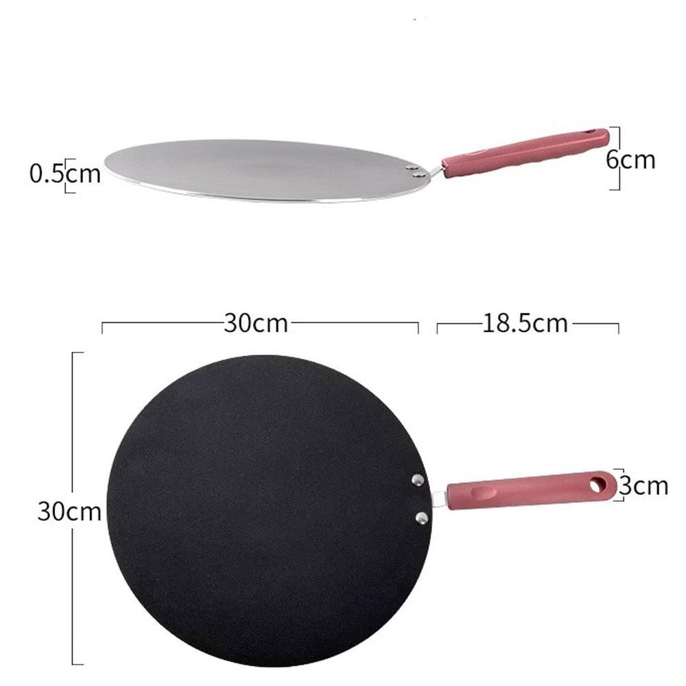 32cm Nonstick Frying Indian Tava Dosa Chapati Pan Flat Skillet Griddle Pan 7