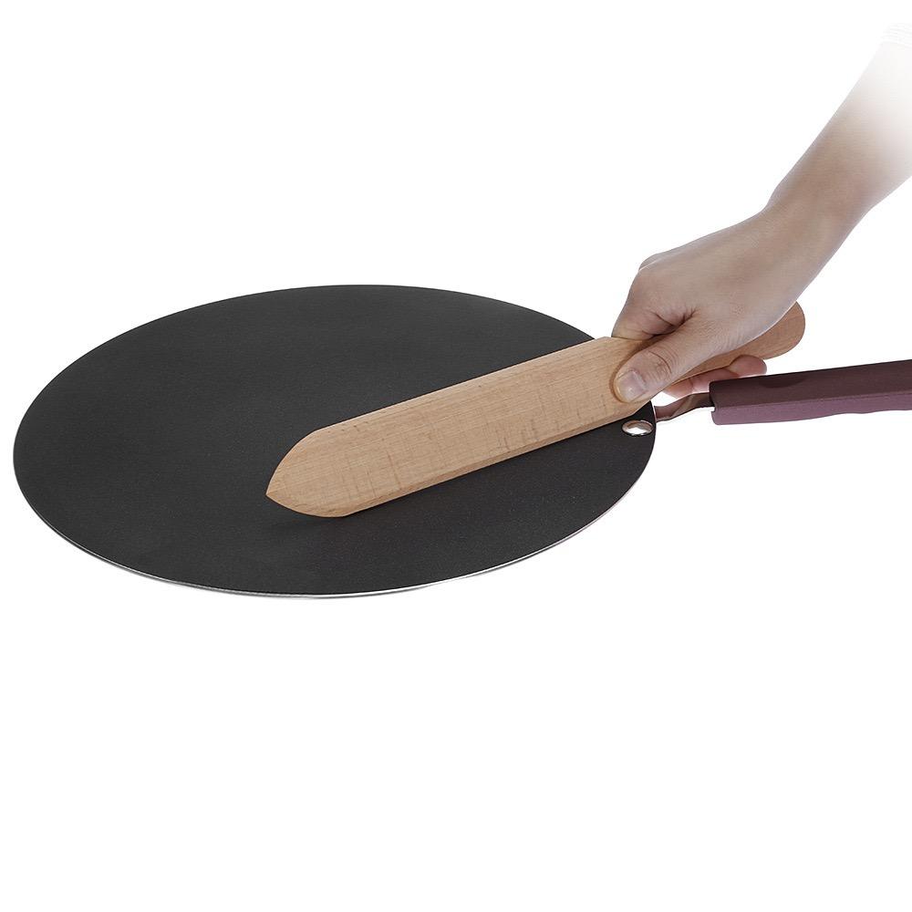 32cm Nonstick Frying Indian Tava Dosa Chapati Pan Flat Skillet Griddle Pan 9