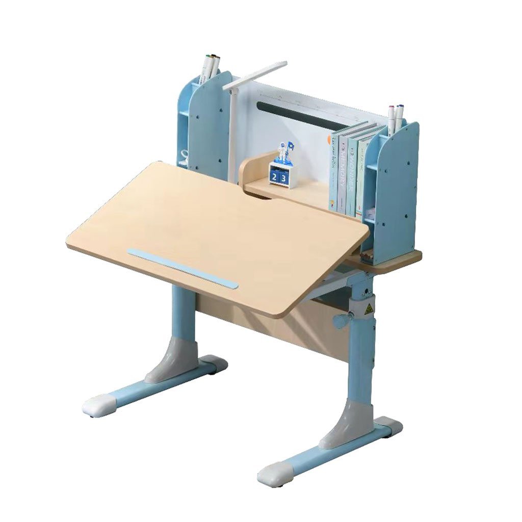 Height Adjustable Children Kids Ergonomic Study Desk Chair Set 80cm Blue AU 4