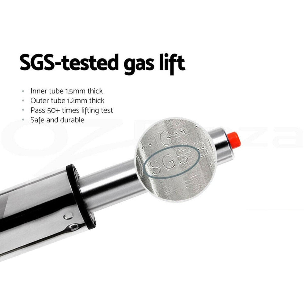 Bar Stools Kitchen Bar Stool Leather Barstools Swivel Gas Lift Counter Chairs x2 BS8404 Black 5