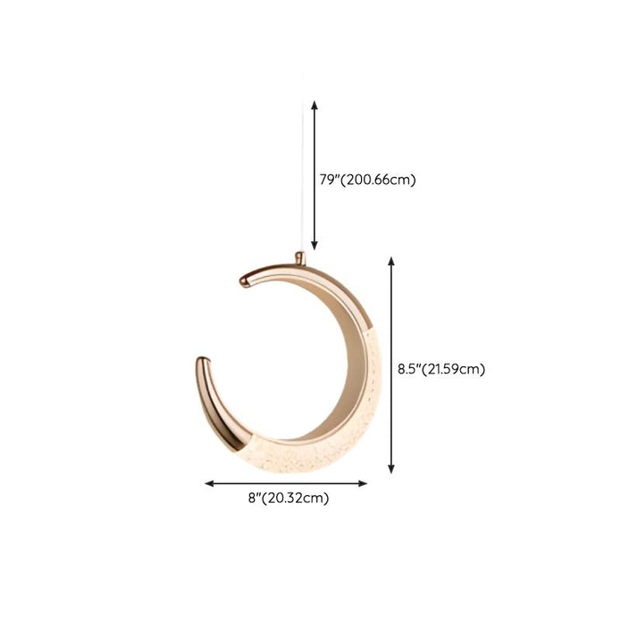 BAMDECOR Moon Stair Chandelier Golden Luxury Villa Duplex Staircase Chandelier Apartment Revolving Loft Hollow Living Room (Dimmable Control) 6