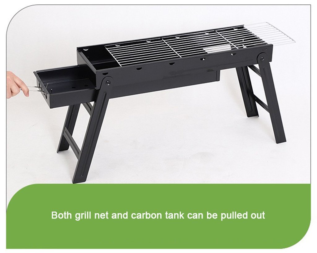 Foldable Portable BBQ Charcoal Grill Barbecue Camping Hibachi Picnic small 5