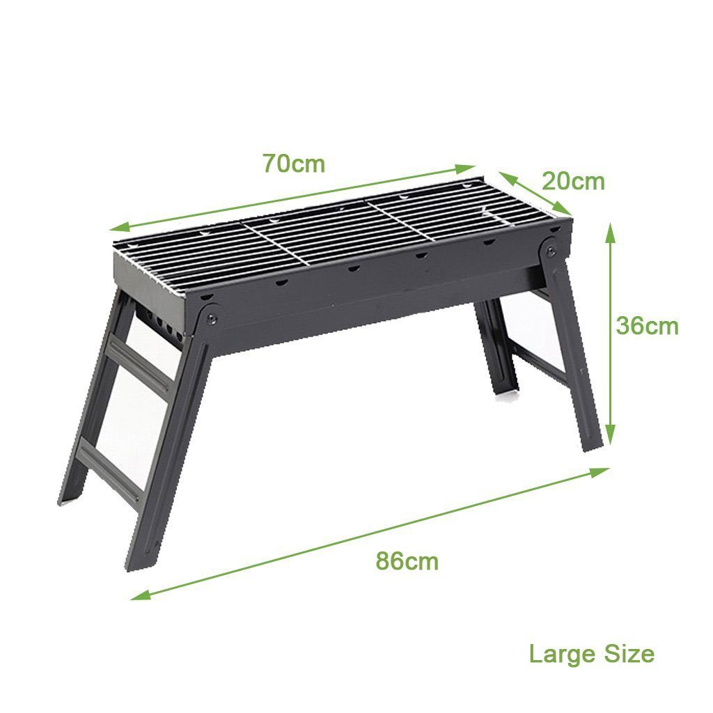 Foldable Portable BBQ Charcoal Grill Barbecue Camping Hibachi Picnic small 8
