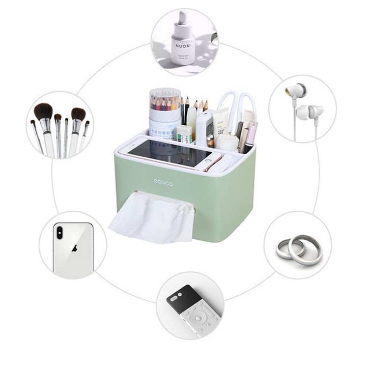 Ecoco Tissue Box Cover Table Napkin Paper Case Car Holder Storage Organizer Dispenser 3