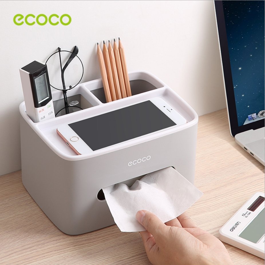Ecoco Tissue Box Cover Table Napkin Paper Case Car Holder Storage Organizer Dispenser 5