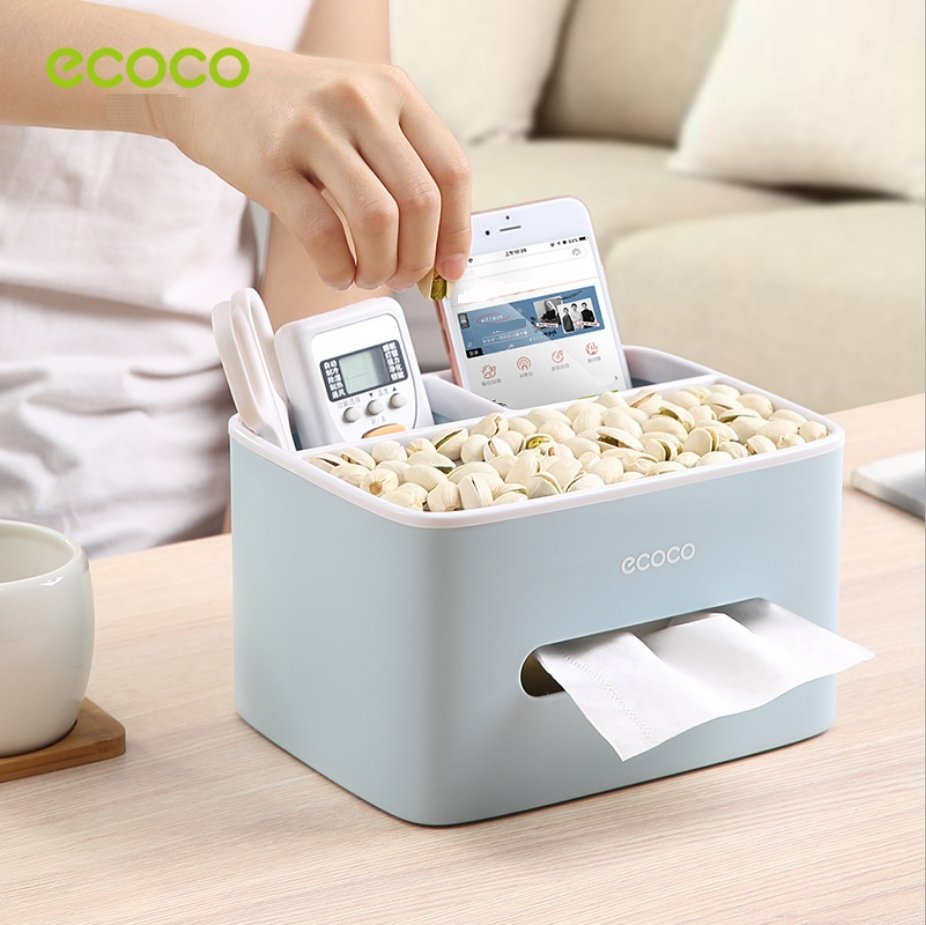 Ecoco Tissue Box Cover Table Napkin Paper Case Car Holder Storage Organizer Dispenser 6