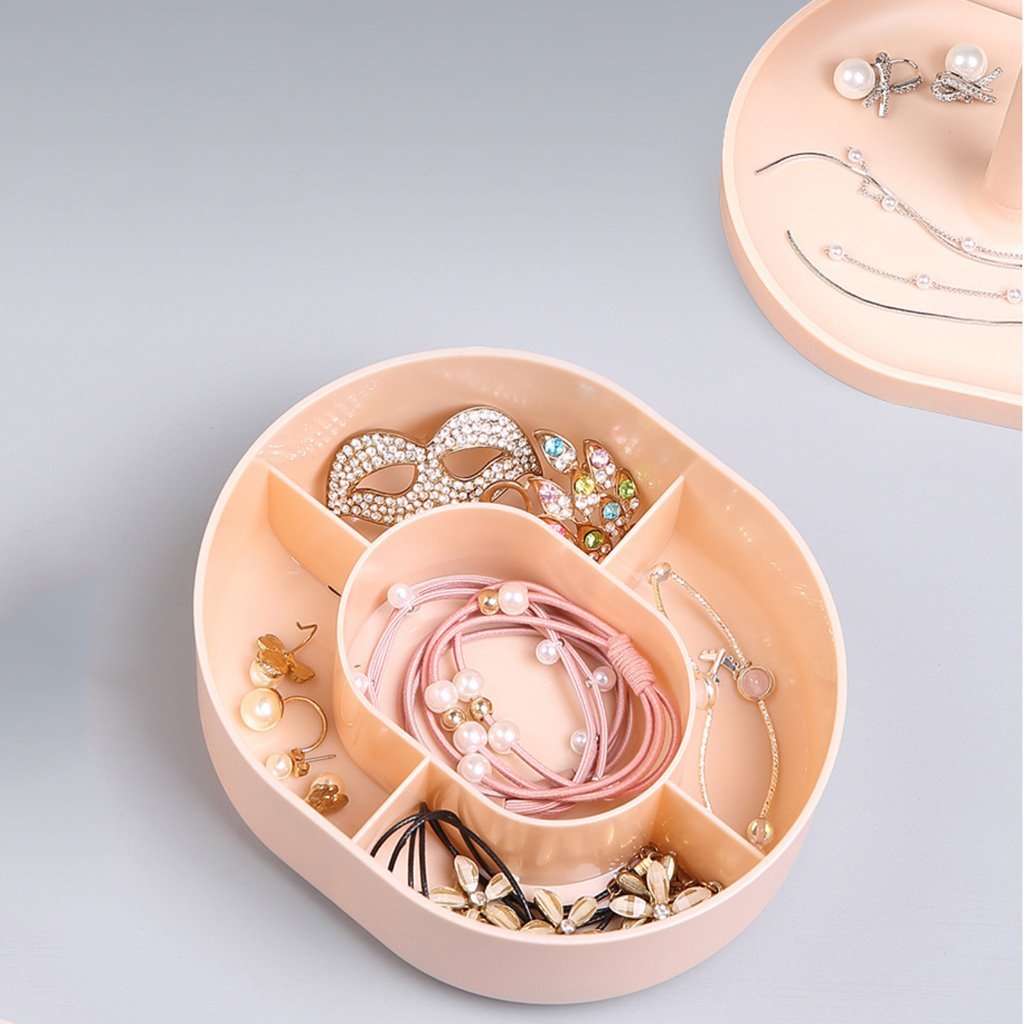 Ecoco Smart LED Light Cosmetic Makeup Mirror USB Touch Screen Home Desk Vanity 360° Pink 9