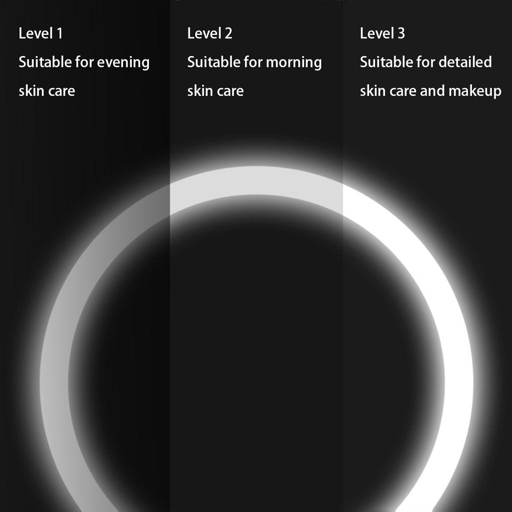 Ecoco Smart LED Light Cosmetic Makeup Mirror USB Touch Screen Home Desk Vanity 360° White 7