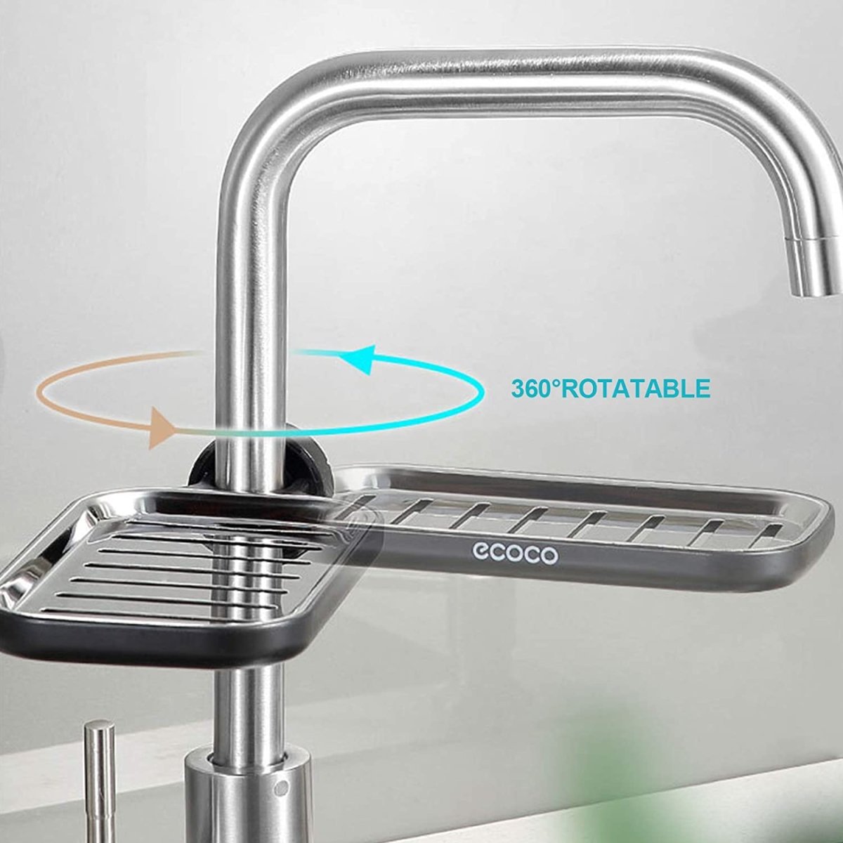 Ecoco Kitchen Drain Holder Sponge Sink Storage Rack Basket Organizer Shelf Bathroom AU 6